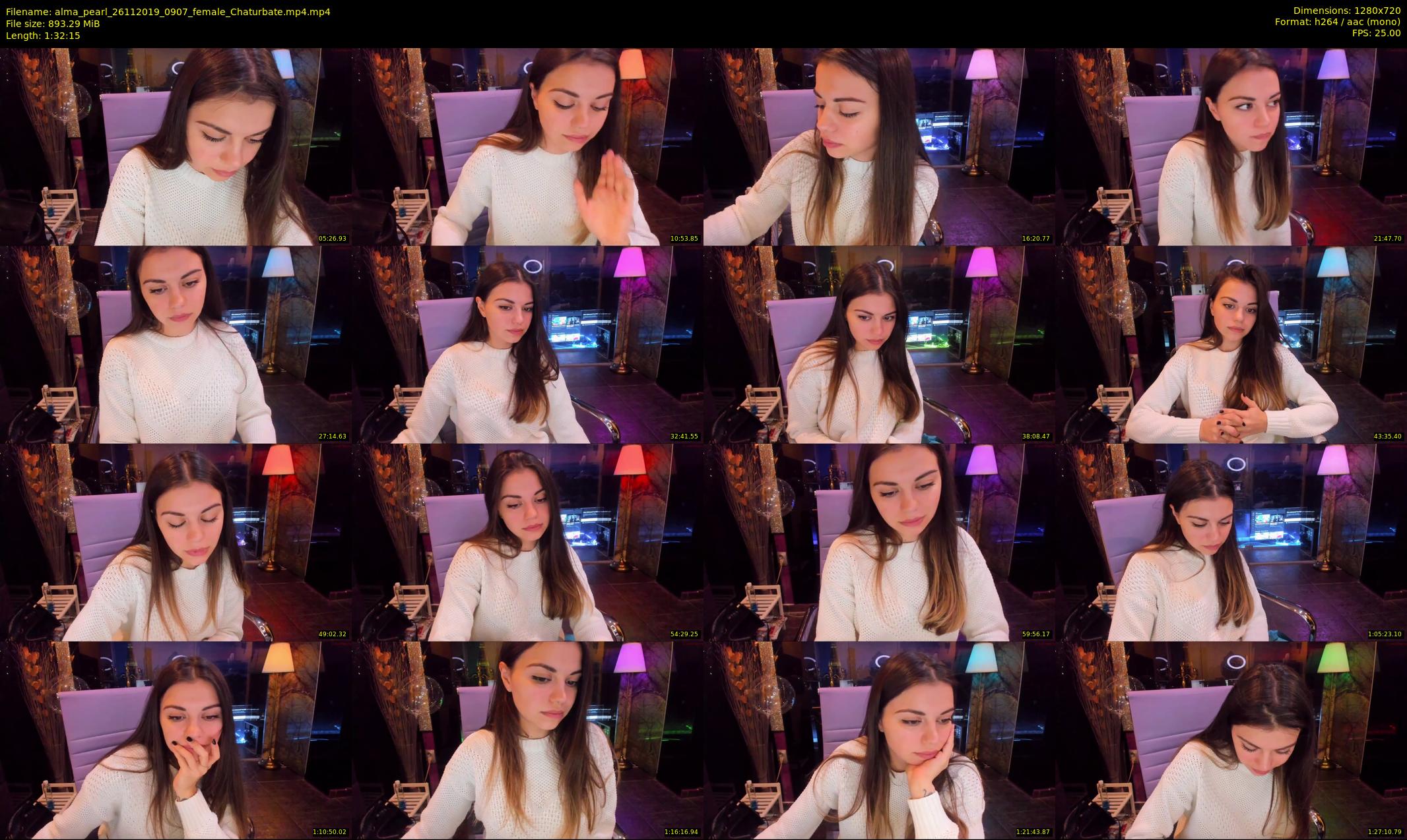 alma_pearl — 93 minute Chaturbate female cam show recording, 720p, Nov 26, 2019