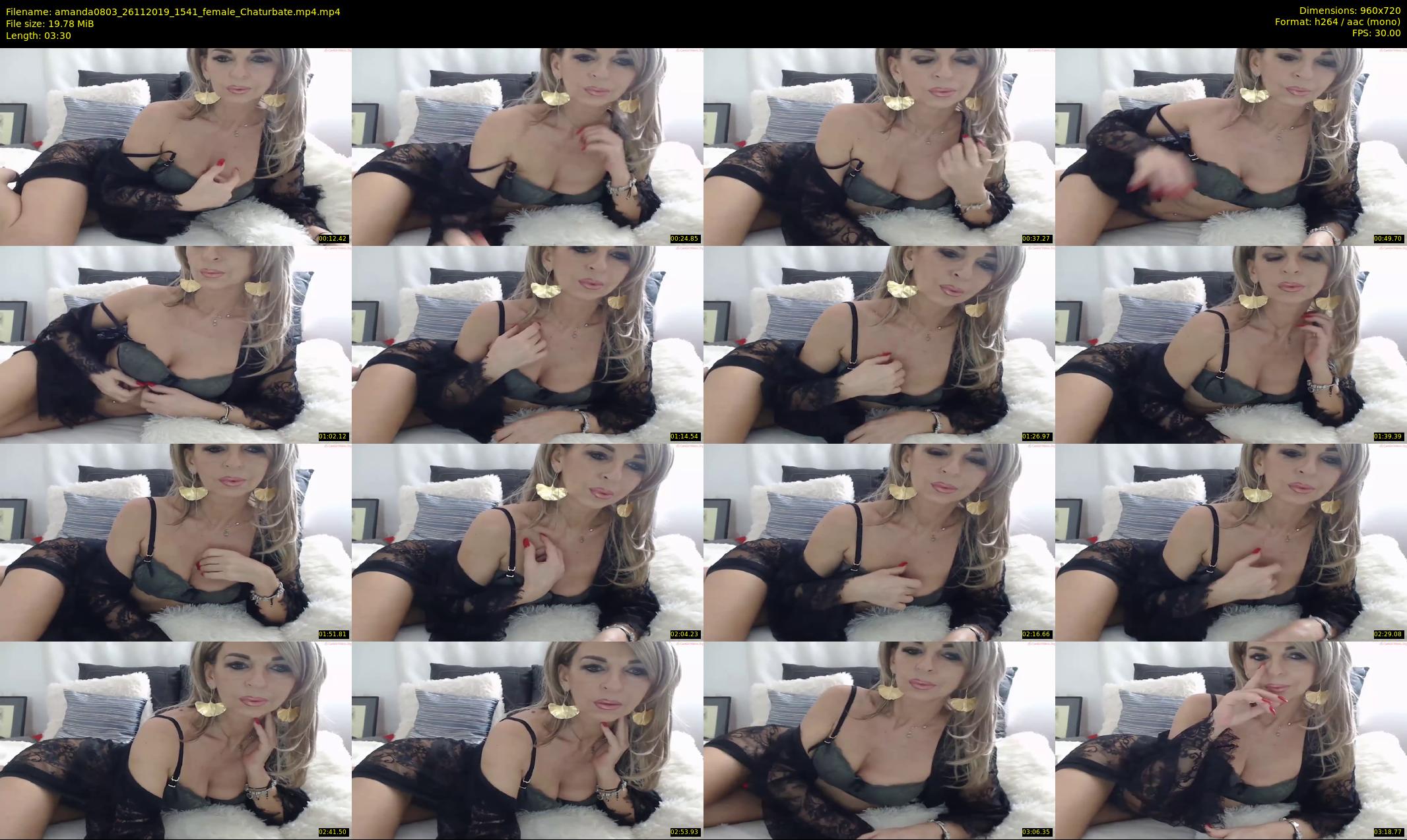 amanda0803 — 4 minute Chaturbate female cam show recording, 720p, Nov 26, 2019