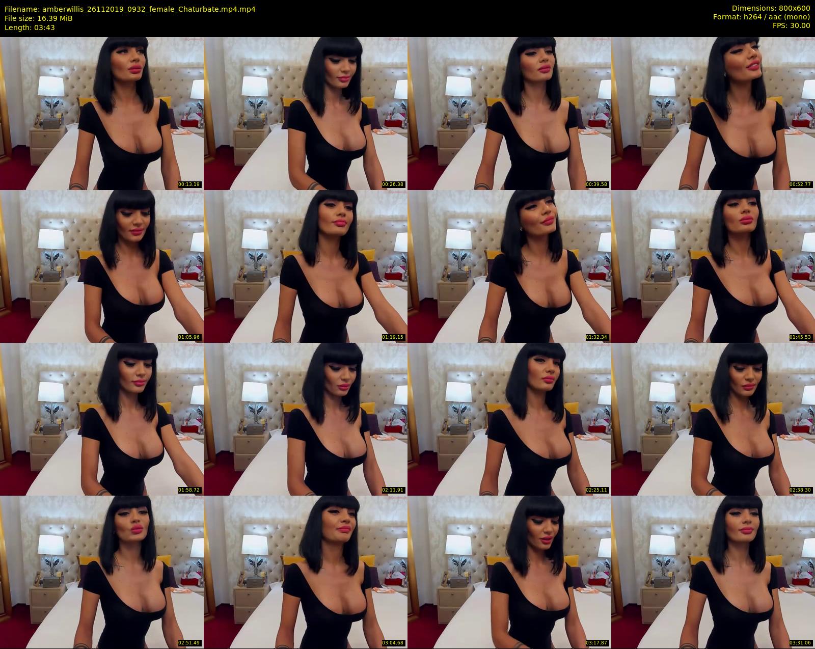 amberwillis — 4 minute Chaturbate female cam show recording, 480p, Nov 26, 2019