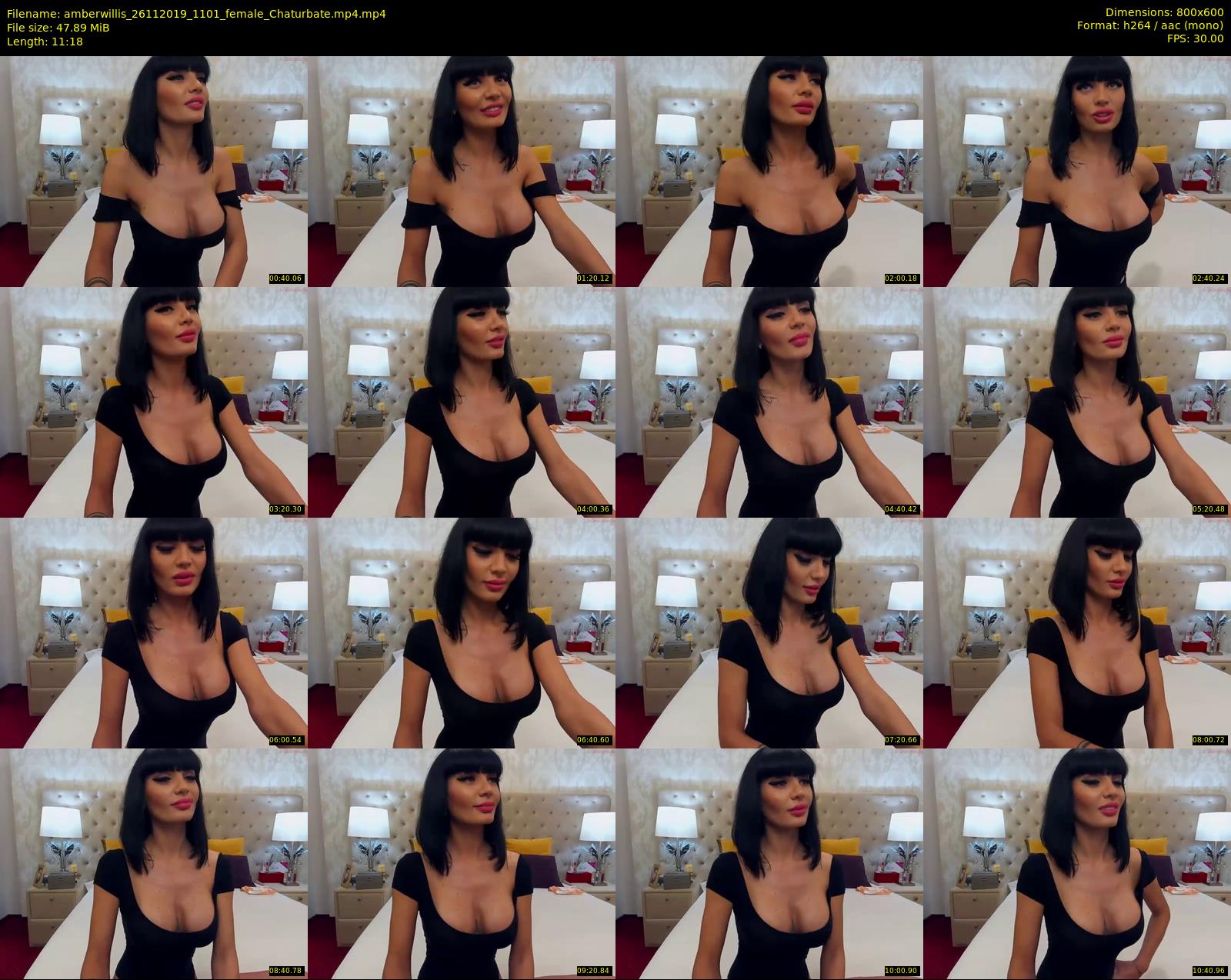amberwillis — 12 minute Chaturbate female cam show recording, 480p, Nov 26, 2019