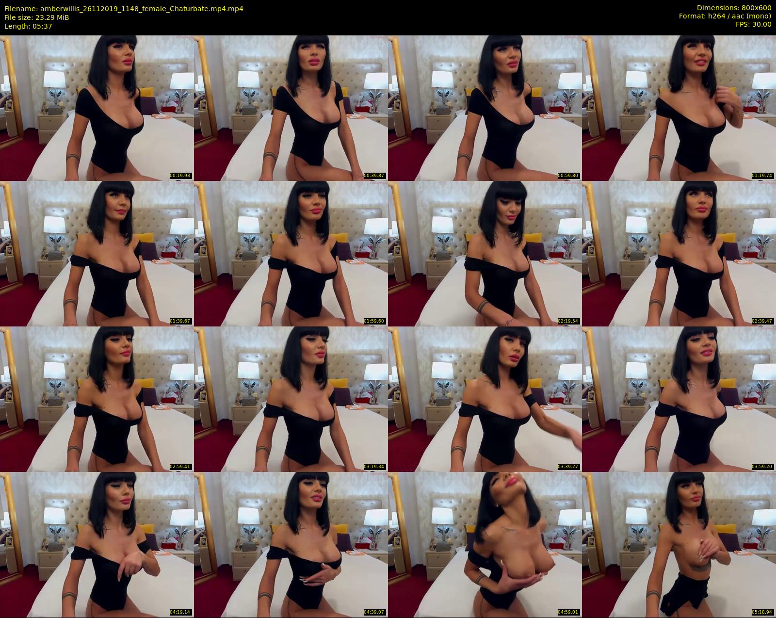 amberwillis — 6 minute Chaturbate female cam show recording, 480p, Nov 26, 2019