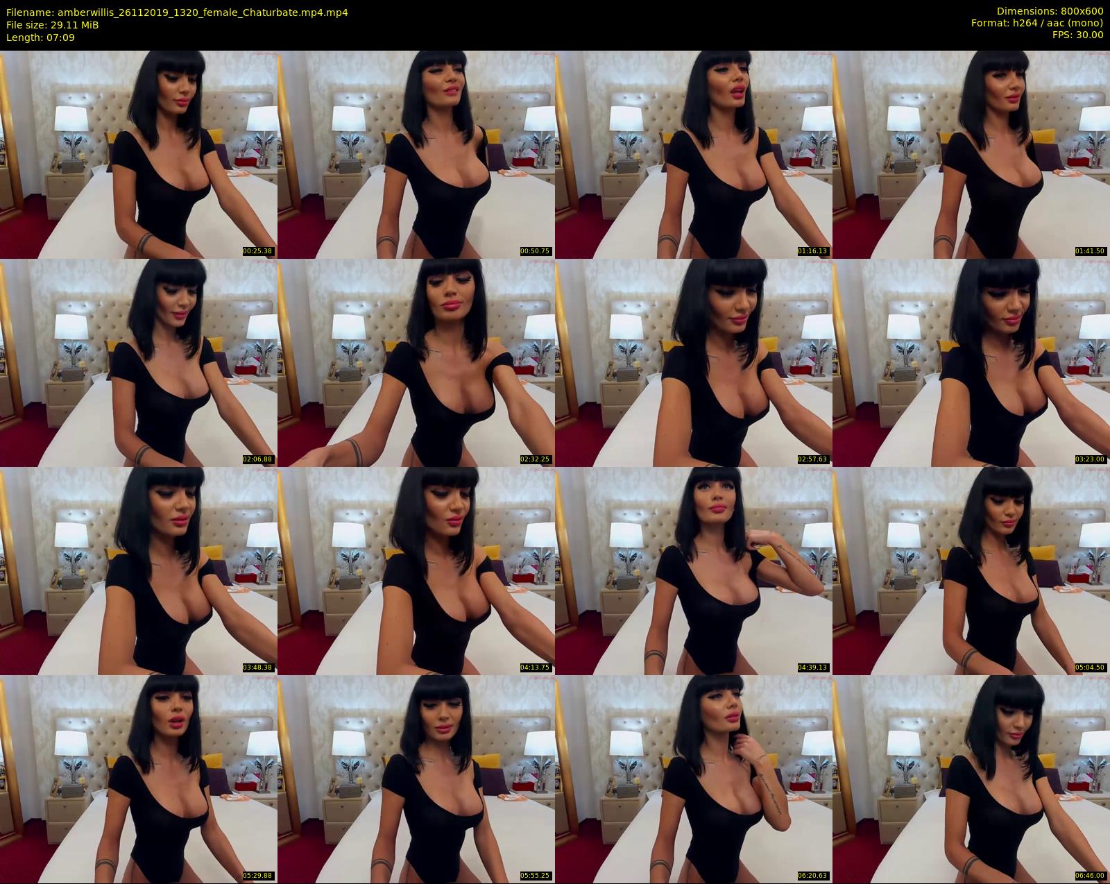 amberwillis — 8 minute Chaturbate female cam show recording, 480p, Nov 26, 2019