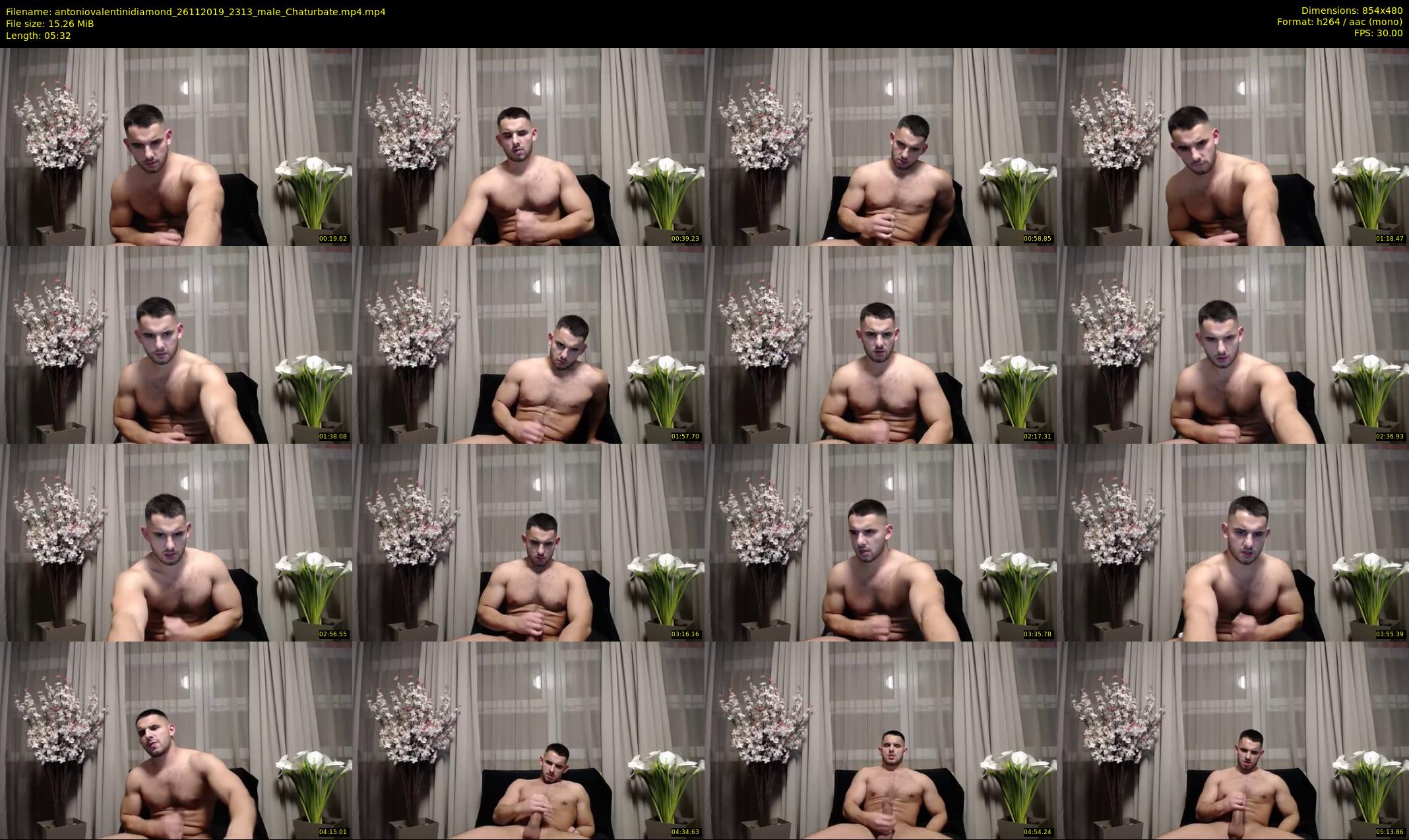 antoniovalentinidiamond — 6 minute Chaturbate male cam show recording, 480p, Nov 26, 2019