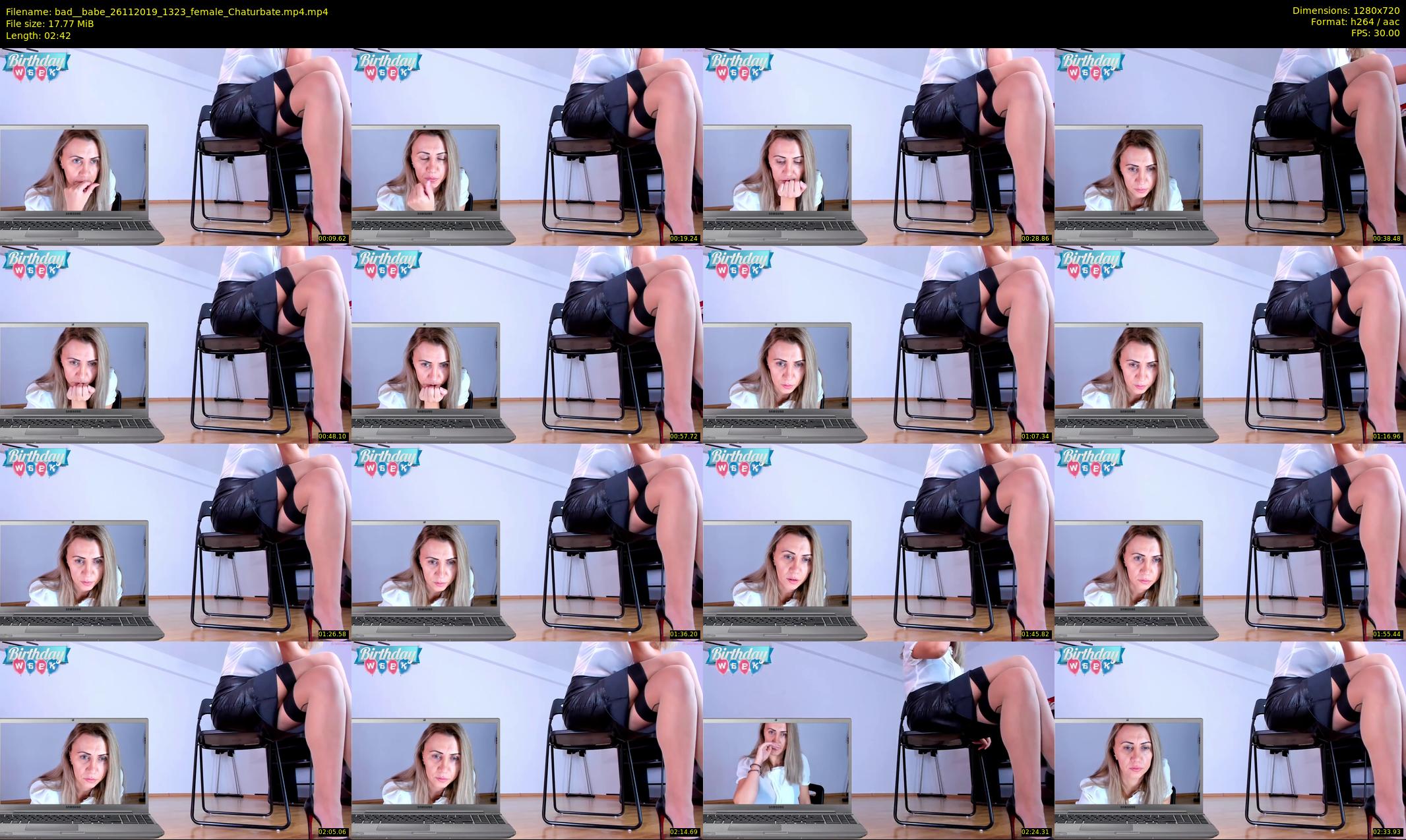 bad__babe — 3 minute Chaturbate female cam show recording, 720p, Nov 26, 2019