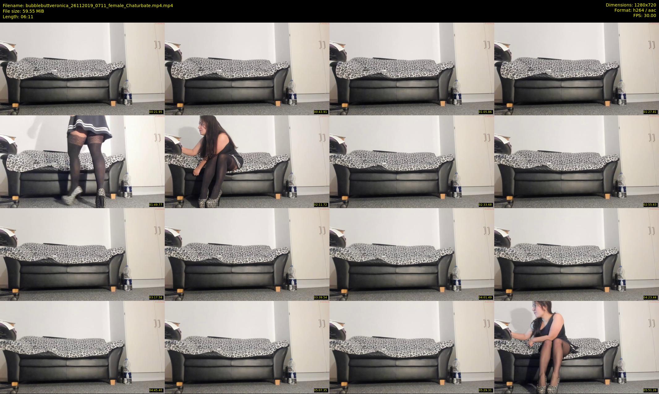 bubblebuttveronica — 7 minute Chaturbate female cam show recording, 720p, Nov 26, 2019