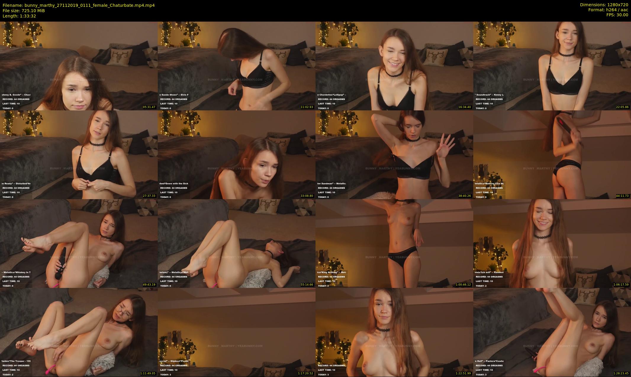 bunny_marthy — 94 minute Chaturbate female cam show recording, 720p, Nov 27, 2019