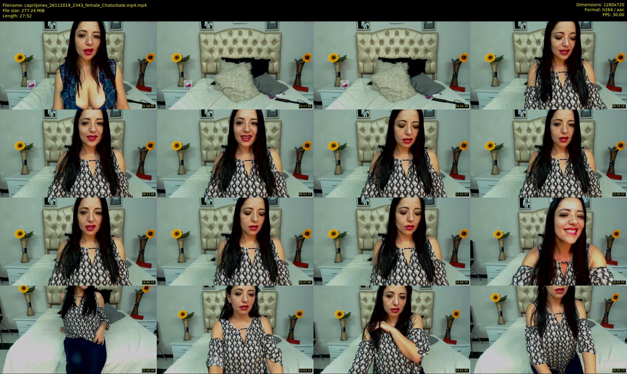 capriijones — 28 minute Chaturbate female cam show recording, 720p, Nov 26, 2019