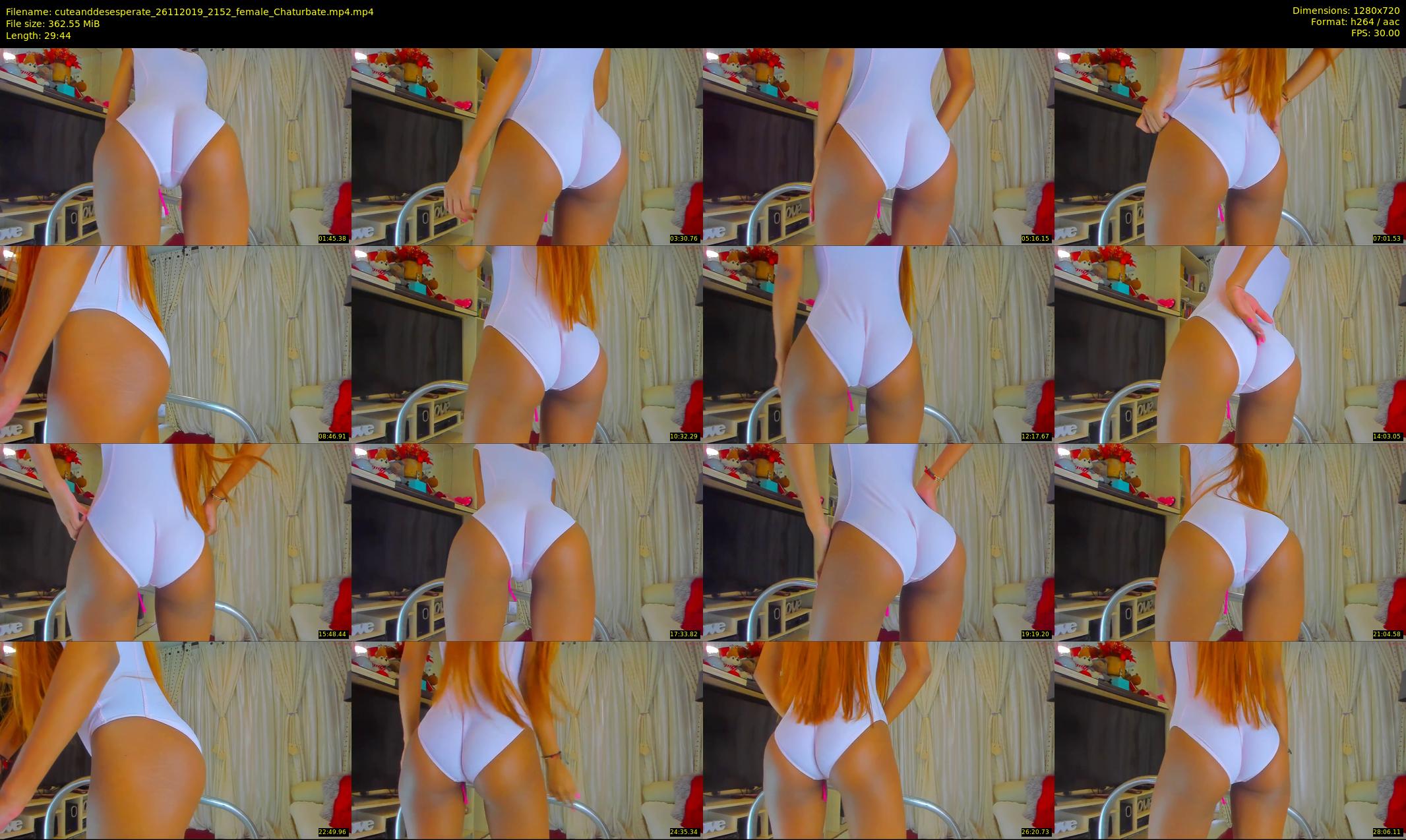 cuteanddesesperate — 30 minute Chaturbate female cam show recording, 720p, Nov 26, 2019