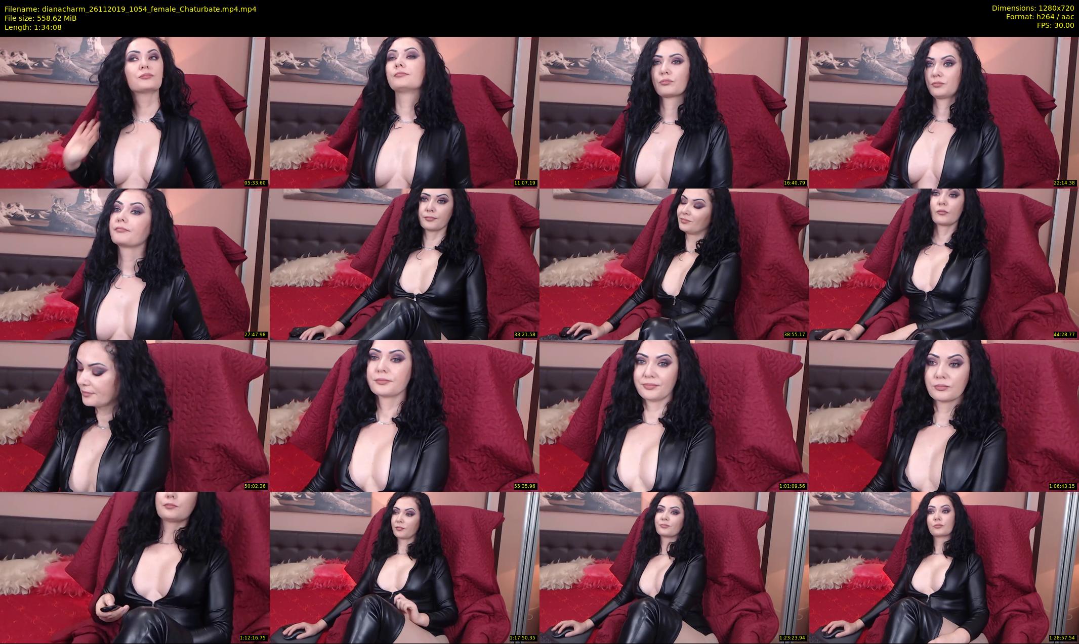 dianacharm — 95 minute Chaturbate female cam show recording, 720p, Nov 26, 2019