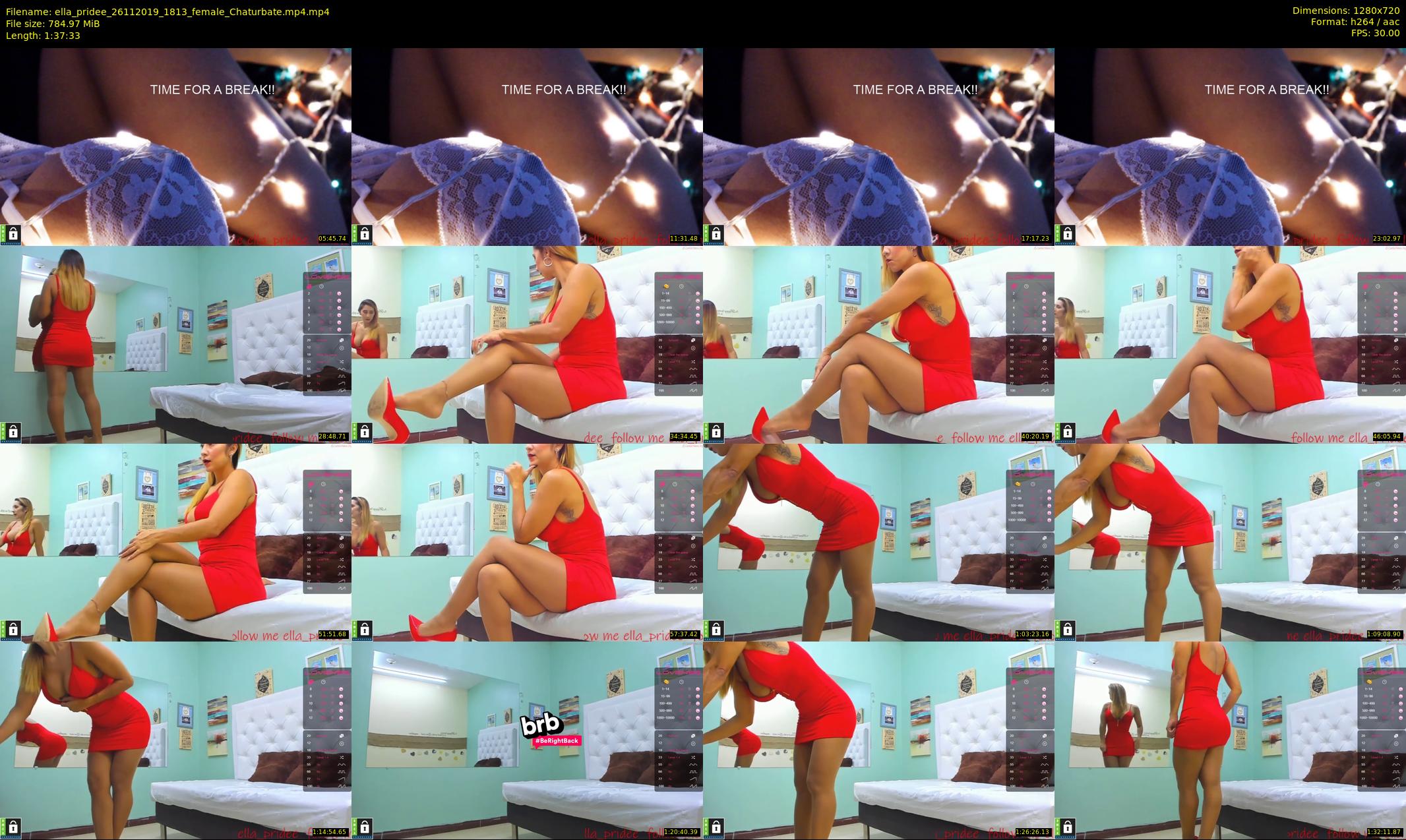 ella_pridee — 98 minute Chaturbate female cam show recording, 720p, Nov 26, 2019