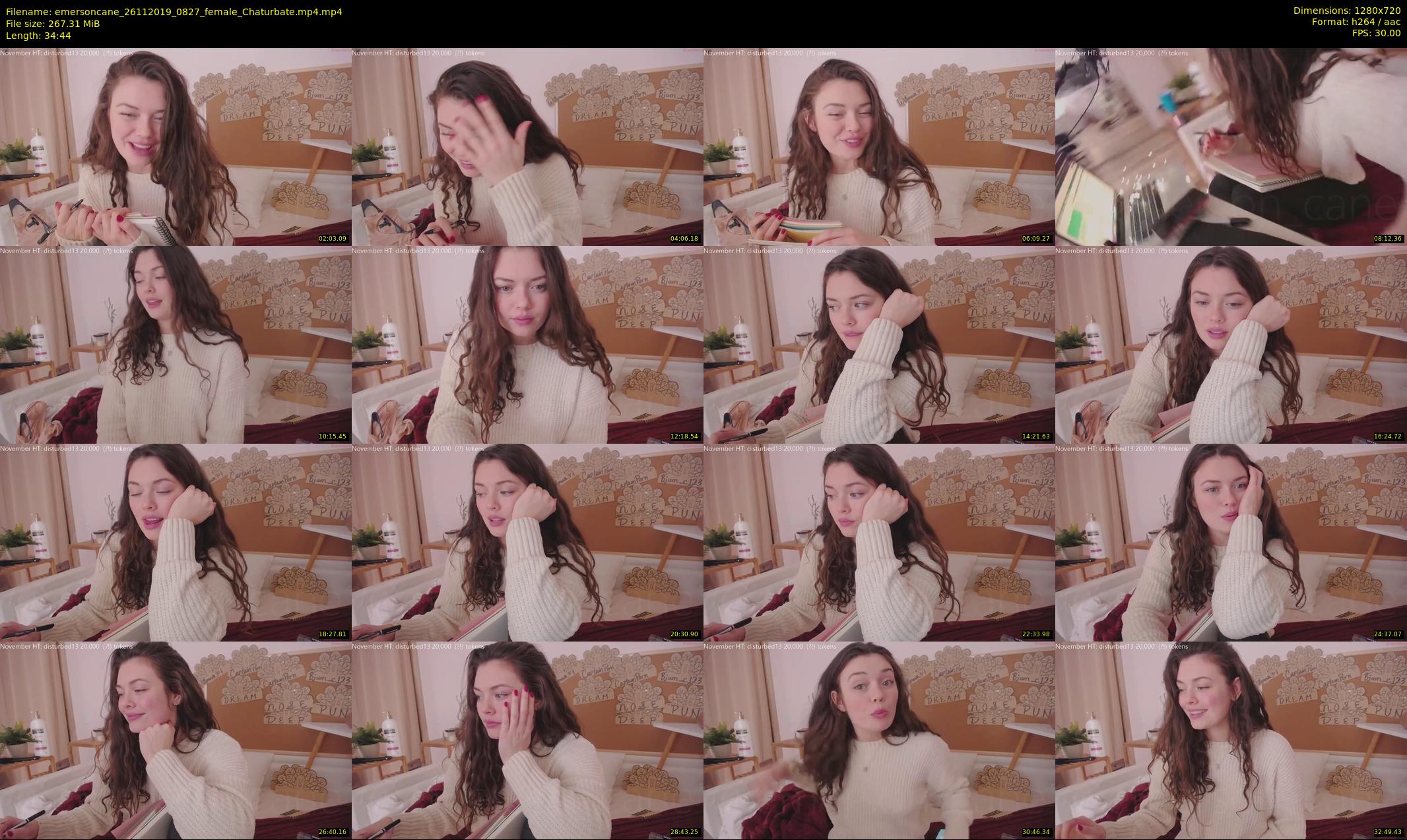 emersoncane — 35 minute Chaturbate female cam show recording, 720p, Nov 26, 2019