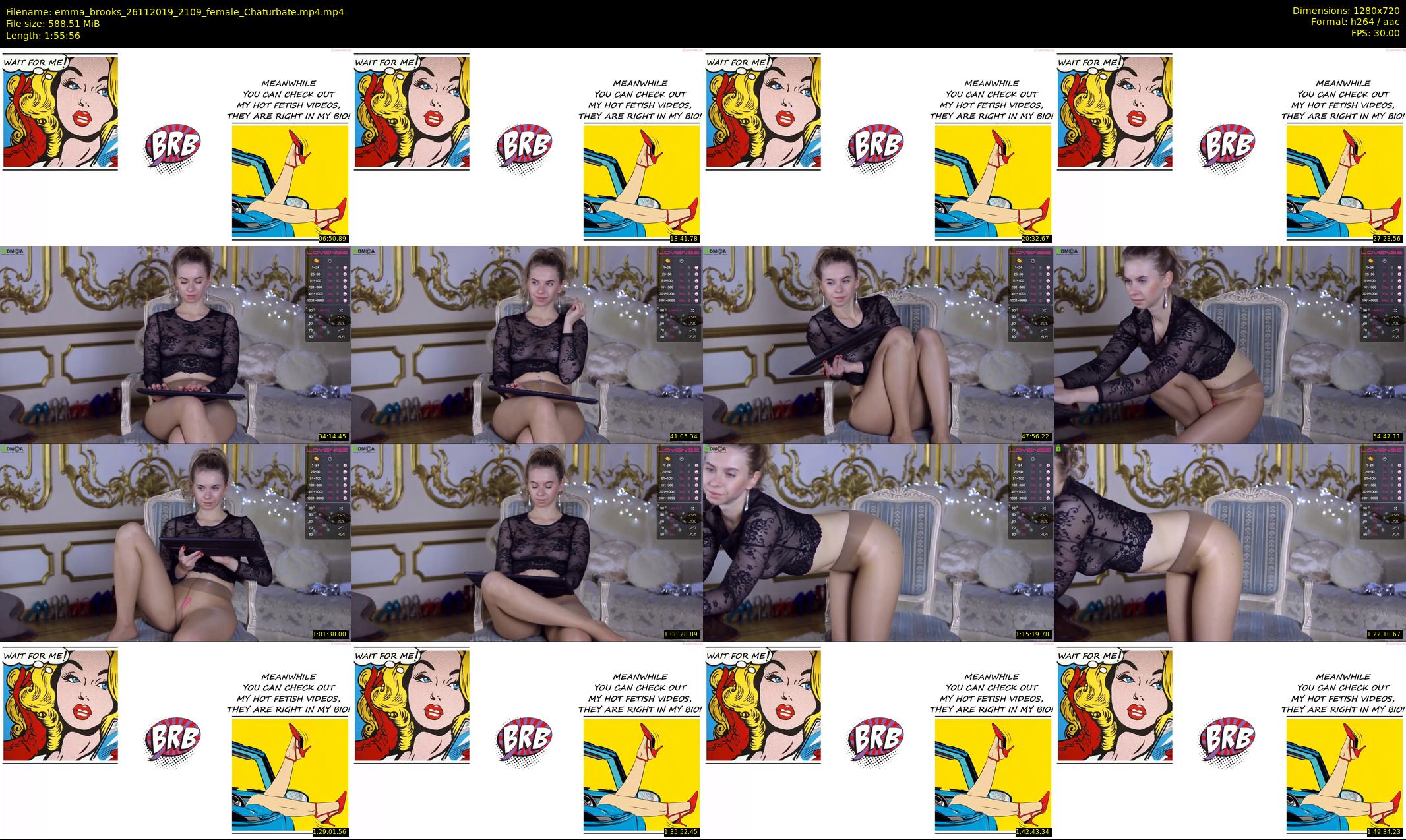 emma_brooks — 116 minute Chaturbate female cam show recording, 720p, Nov 26, 2019