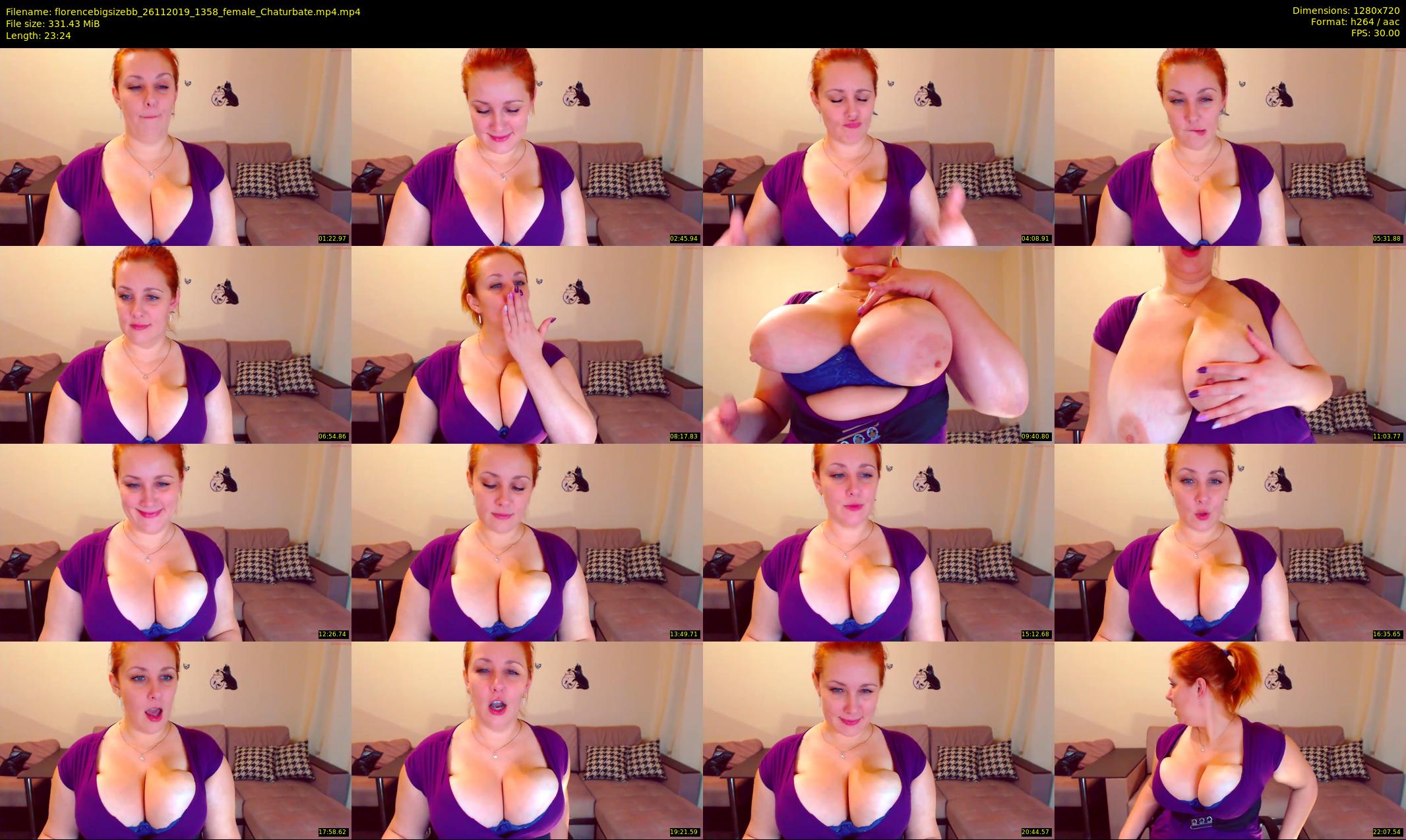 florencebigsizebb — 24 minute Chaturbate female cam show recording, 720p, Nov 26, 2019