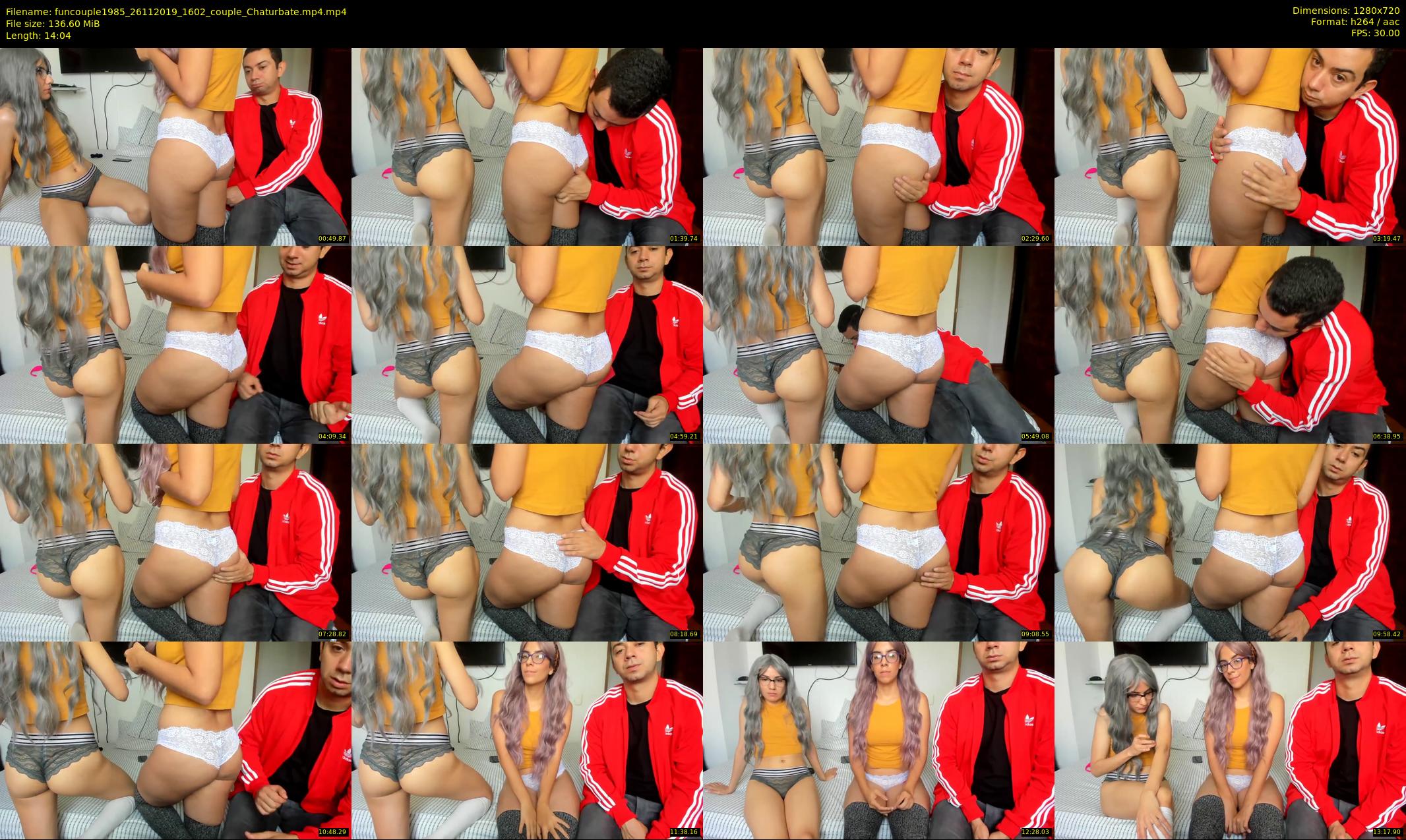 funcouple1985 — 15 minute Chaturbate couple cam show recording, 720p, Nov 26, 2019