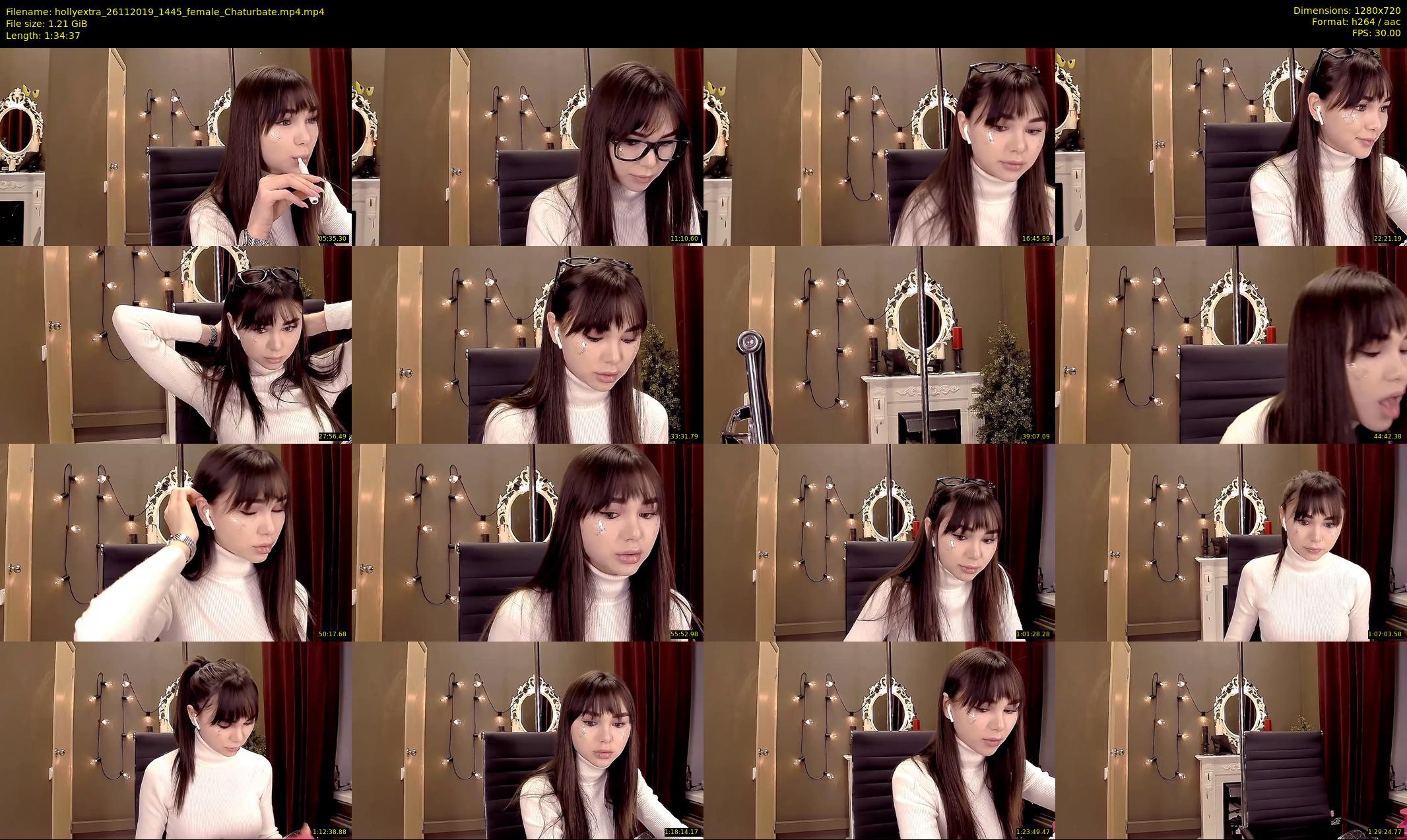 hollyextra — 95 minute Chaturbate female cam show recording, 720p, Nov 26, 2019