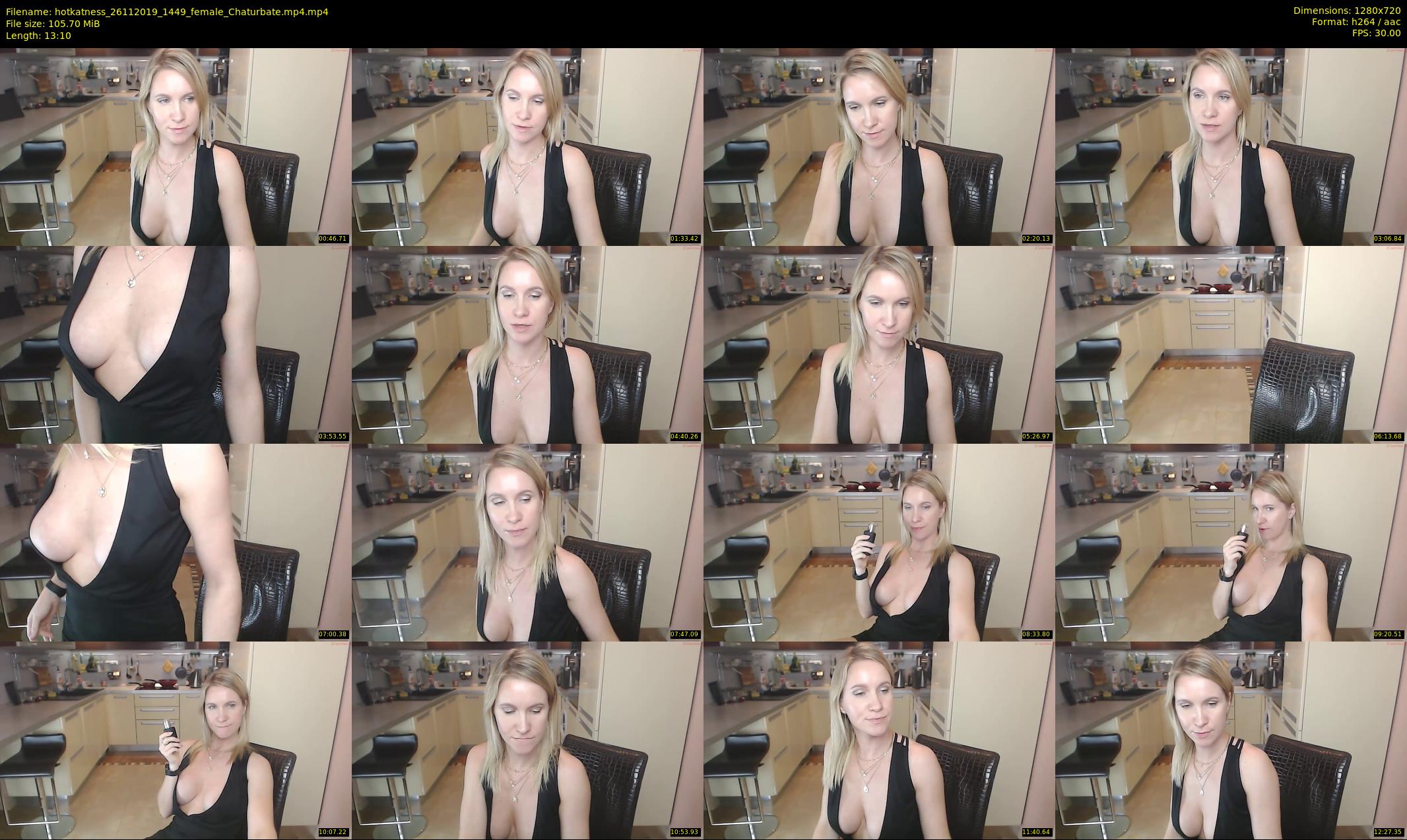 hotkatness — 14 minute Chaturbate female cam show recording, 720p, Nov 26, 2019