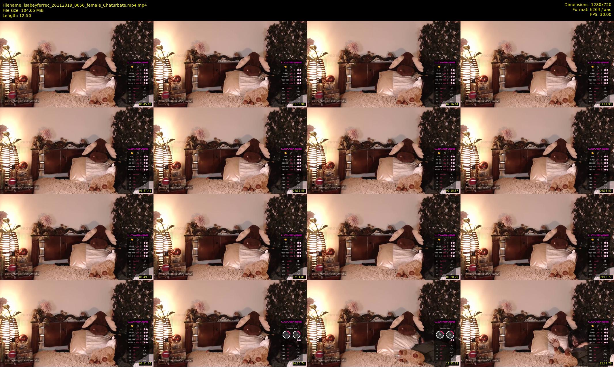 isabeyferrec — 13 minute Chaturbate female cam show recording, 720p, Nov 26, 2019