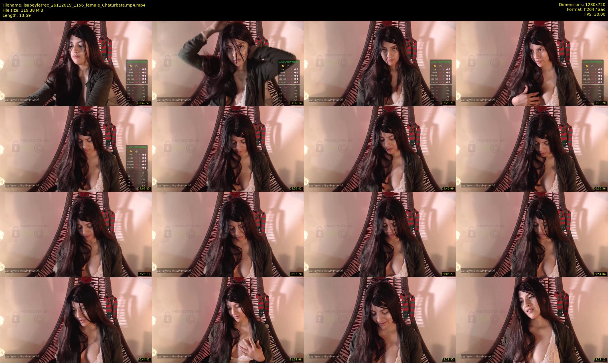 isabeyferrec — 14 minute Chaturbate female cam show recording, 720p, Nov 26, 2019