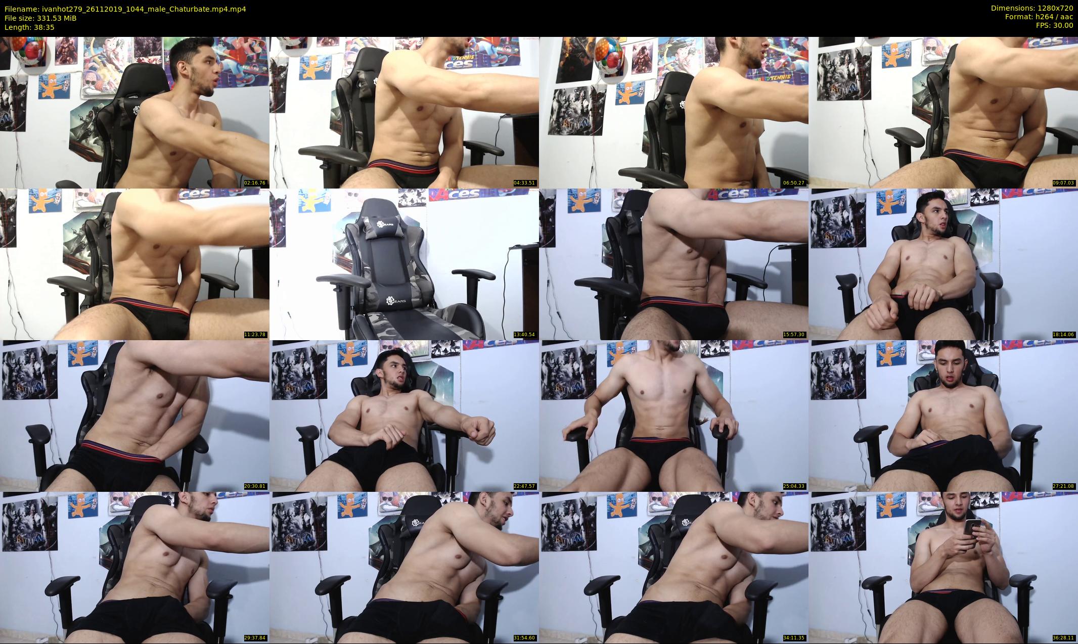ivanhot279 — 39 minute Chaturbate male cam show recording, 720p, Nov 26, 2019