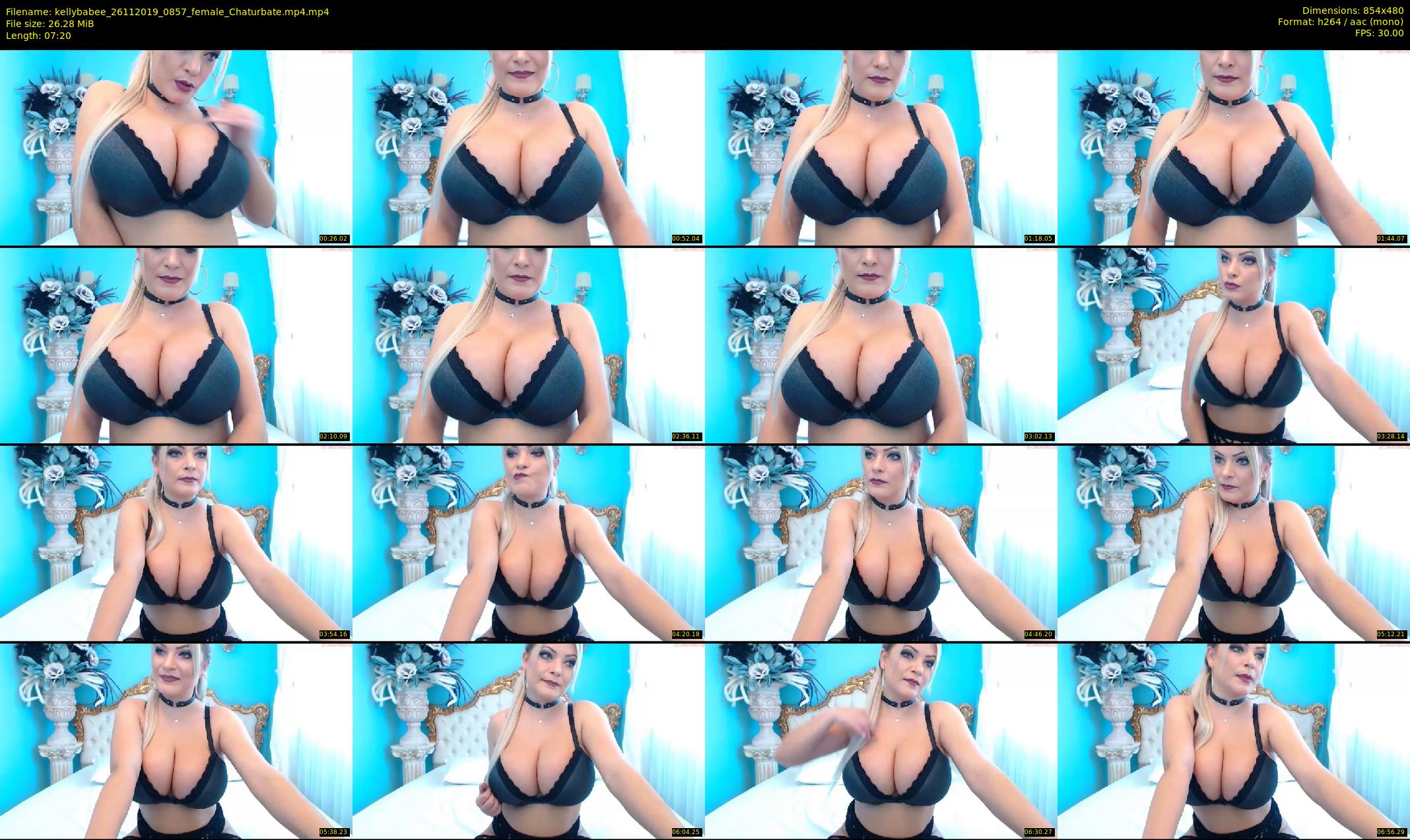 kellybabee — 8 minute Chaturbate female cam show recording, 480p, Nov 26, 2019