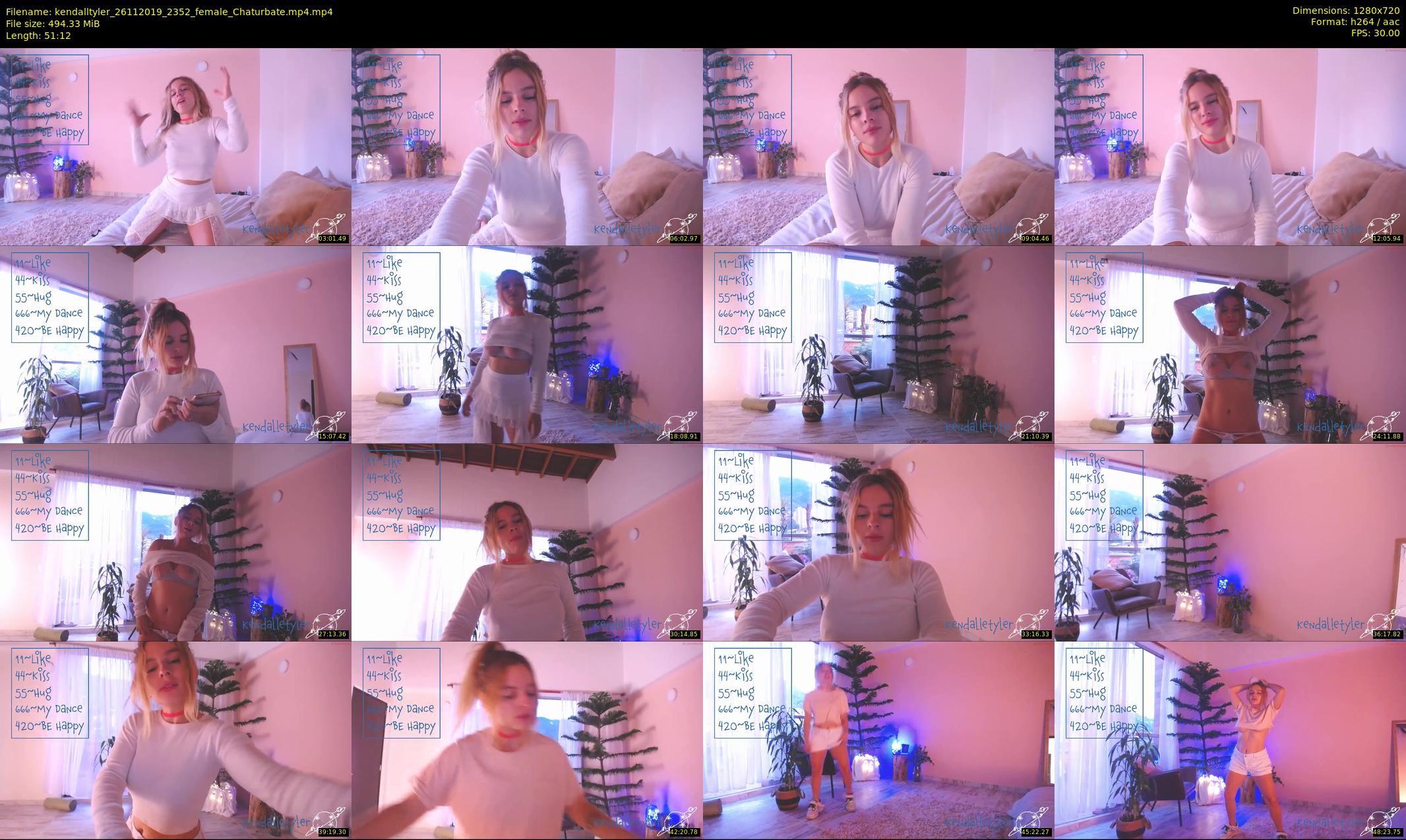 kendalltyler — 52 minute Chaturbate female cam show recording, 720p, Nov 26, 2019