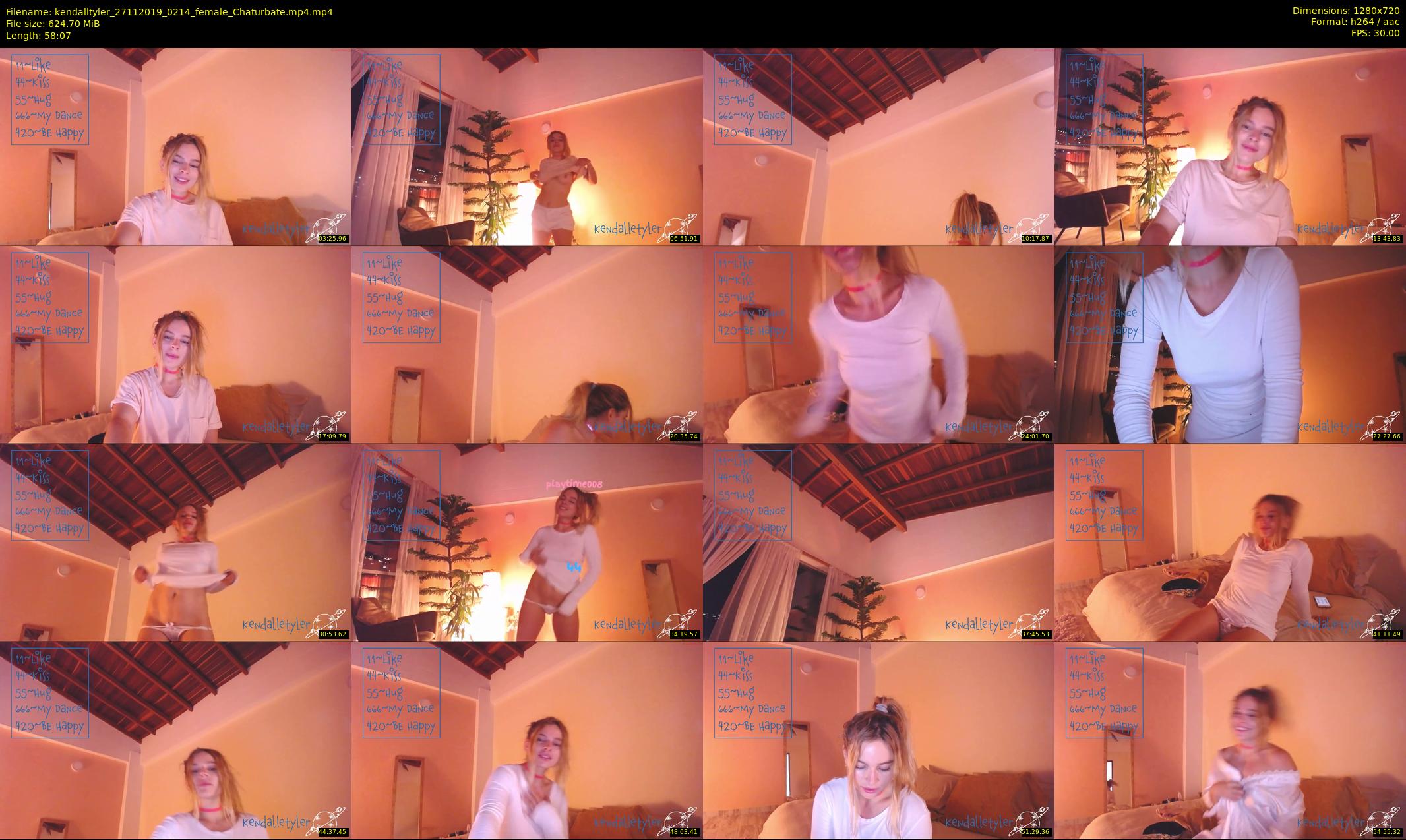 kendalltyler — 59 minute Chaturbate female cam show recording, 720p, Nov 27, 2019