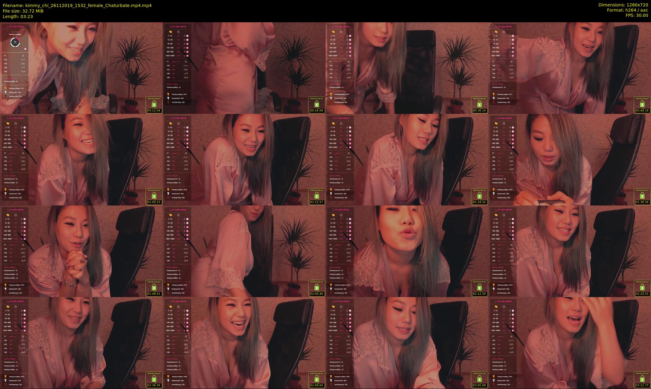 kimmy_chi — 4 minute Chaturbate female cam show recording, 720p, Nov 26, 2019