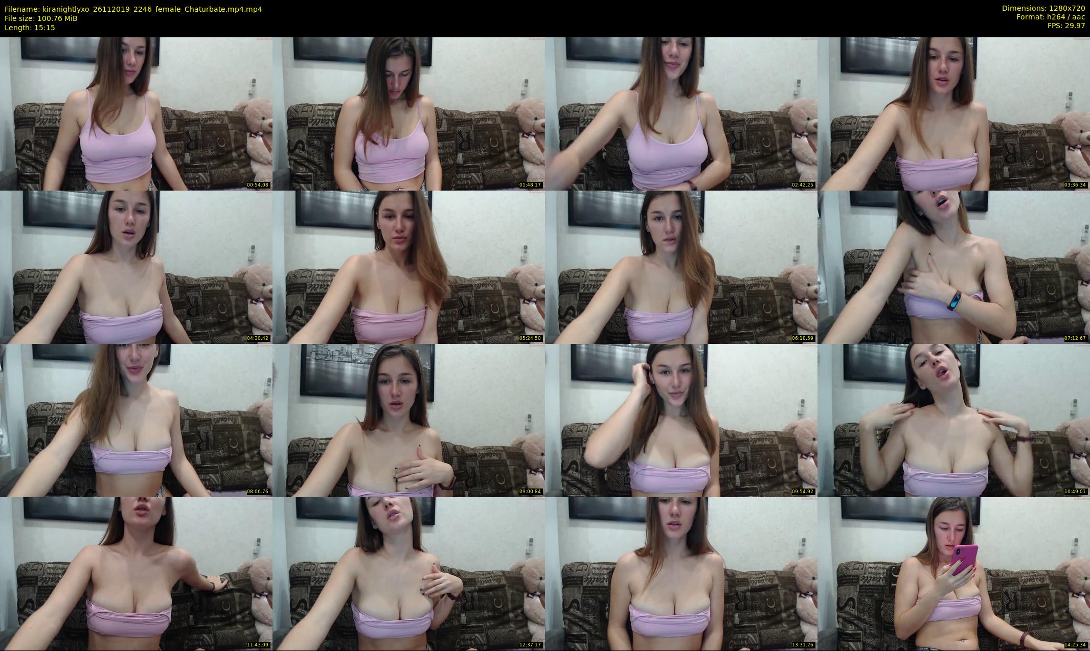 kiranightlyxo — 16 minute Chaturbate female cam show recording, 720p, Nov 26, 2019