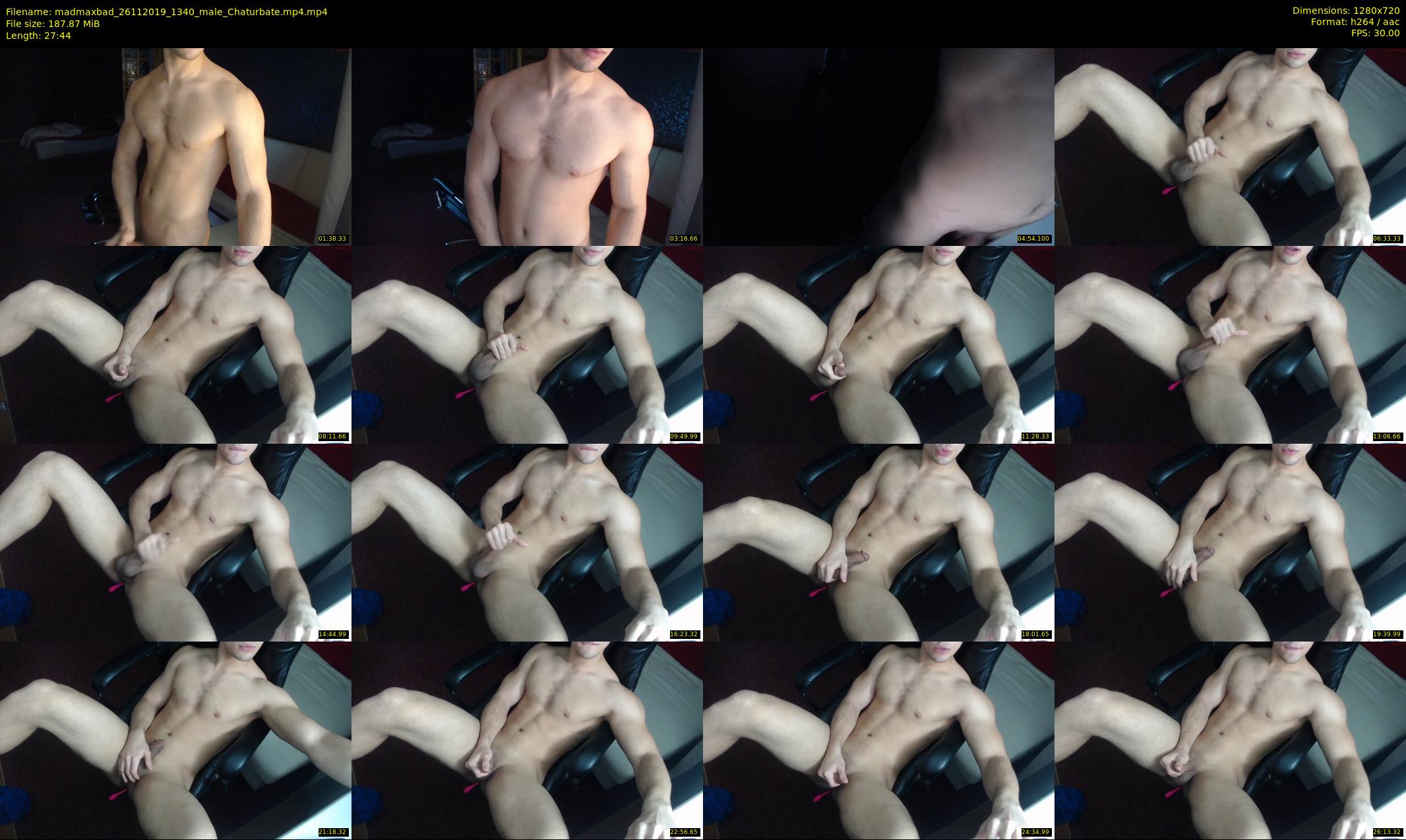 madmaxbad — 28 minute Chaturbate male cam show recording, 720p, Nov 26, 2019
