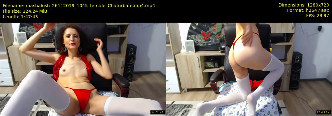 mashalush — 108 minute Chaturbate female cam show recording, 720p, Nov 26, 2019