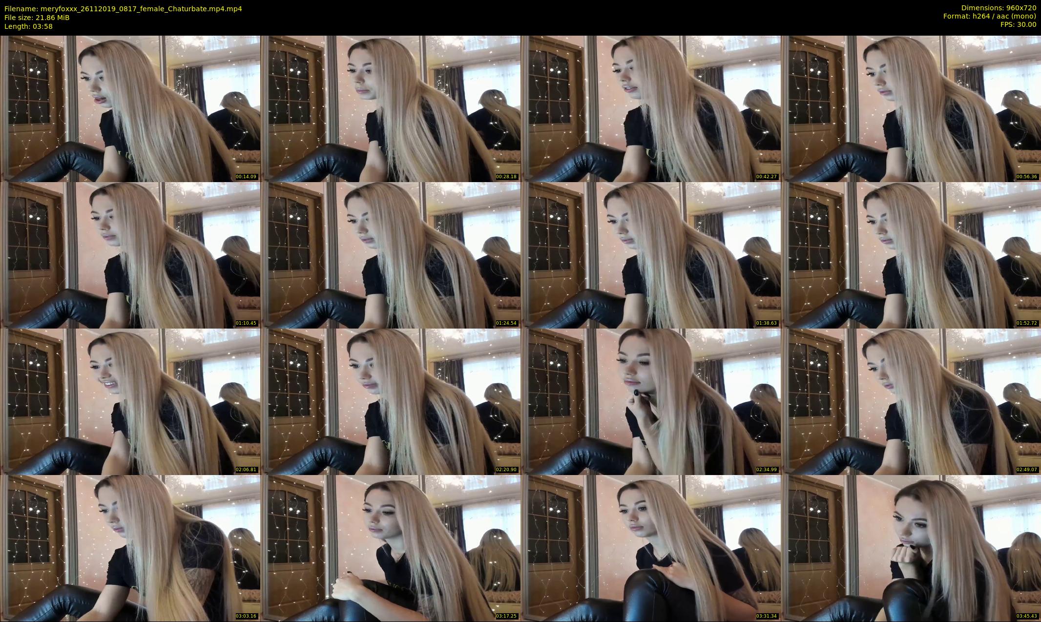 meryfoxxx — 4 minute Chaturbate female cam show recording, 720p, Nov 26, 2019