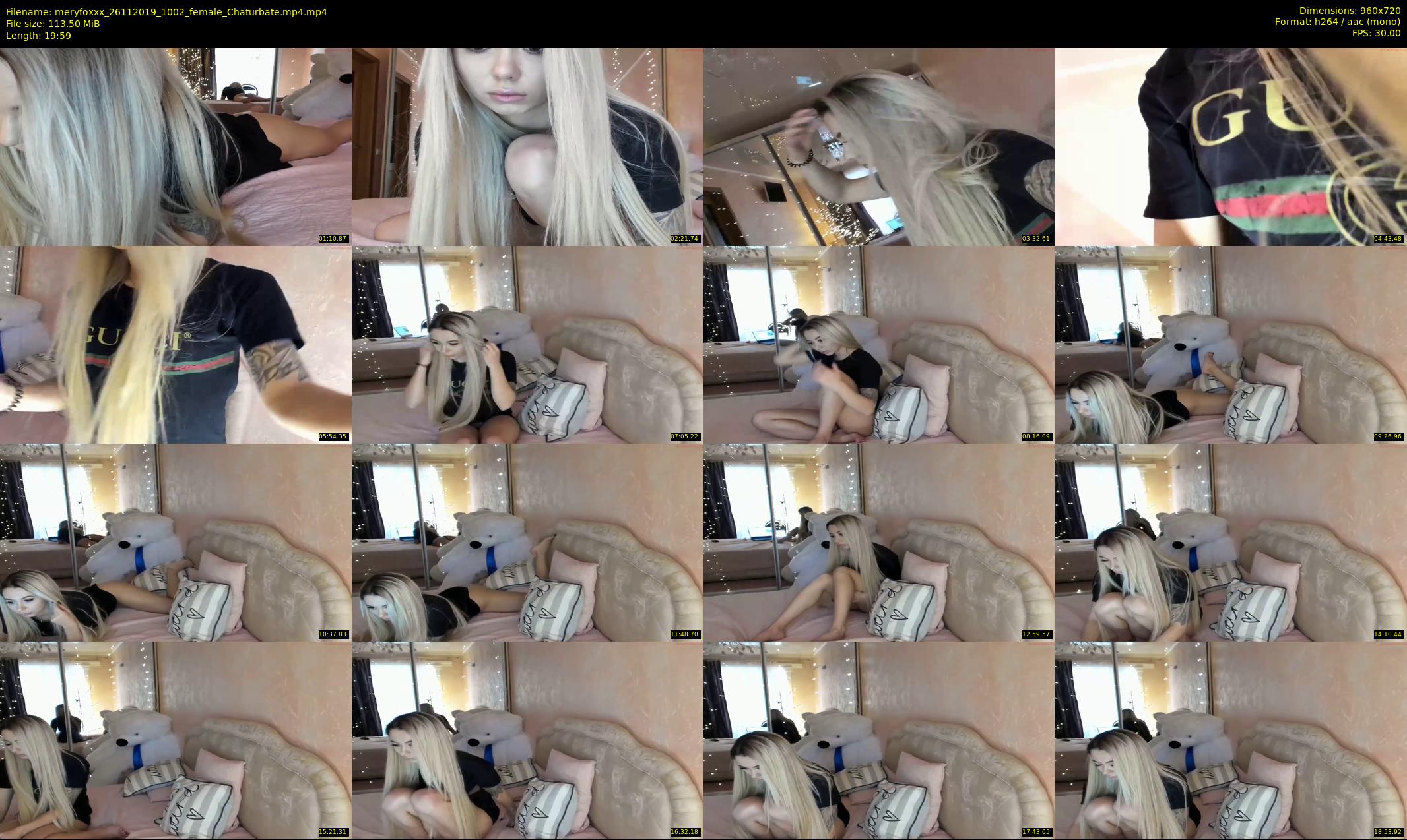 meryfoxxx — 20 minute Chaturbate female cam show recording, 720p, Nov 26, 2019