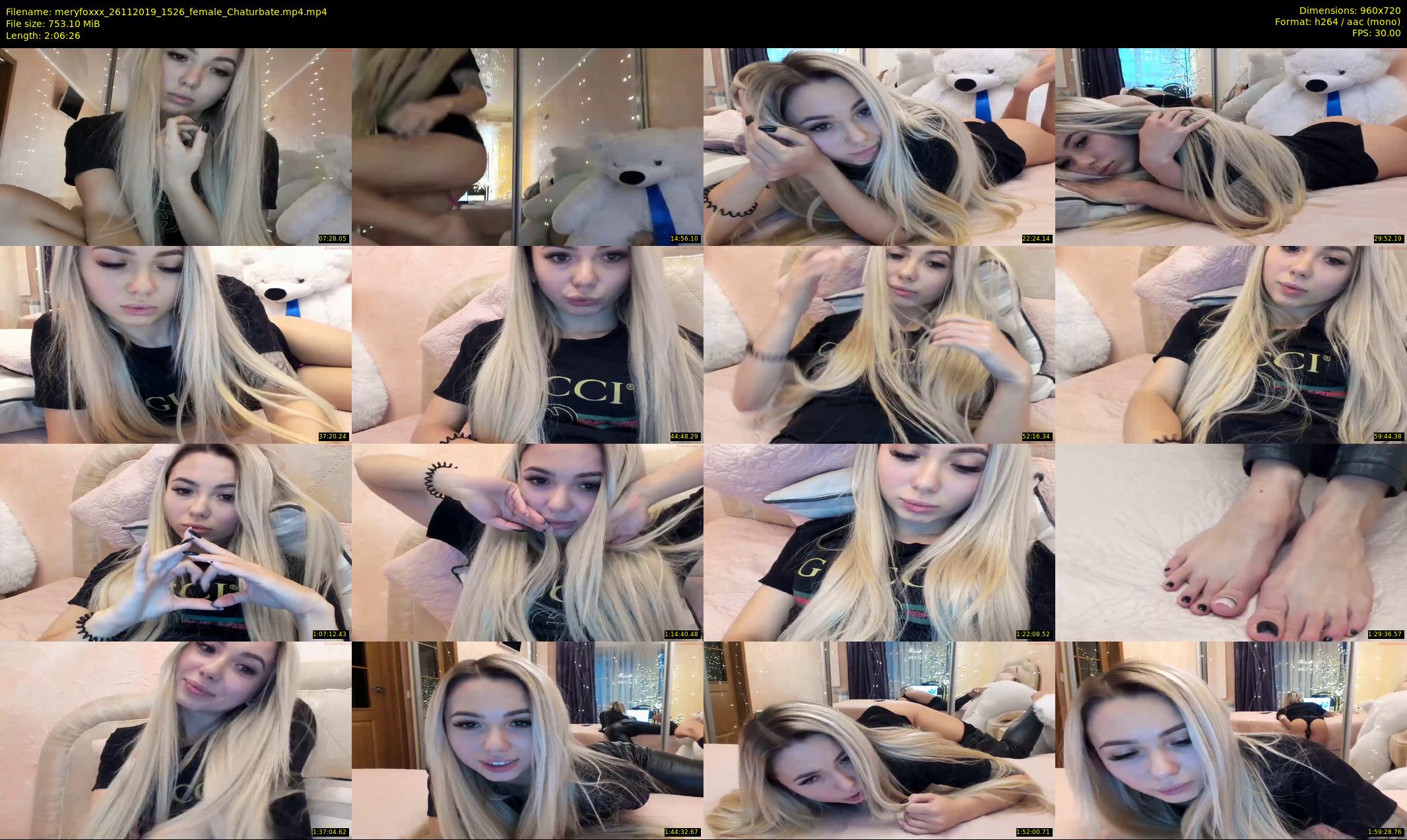 meryfoxxx — 127 minute Chaturbate female cam show recording, 720p, Nov 26, 2019
