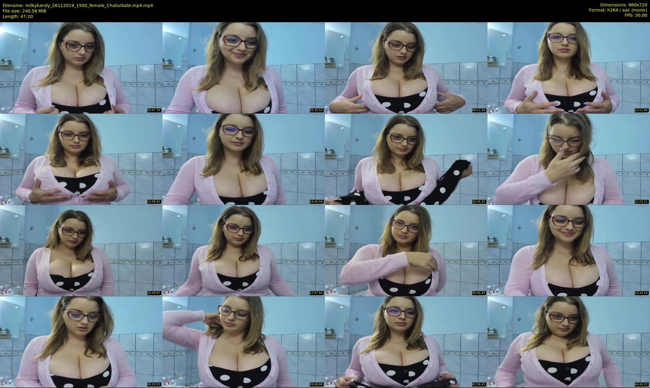milkykandy — 48 minute Chaturbate female cam show recording, 720p, Nov 26, 2019