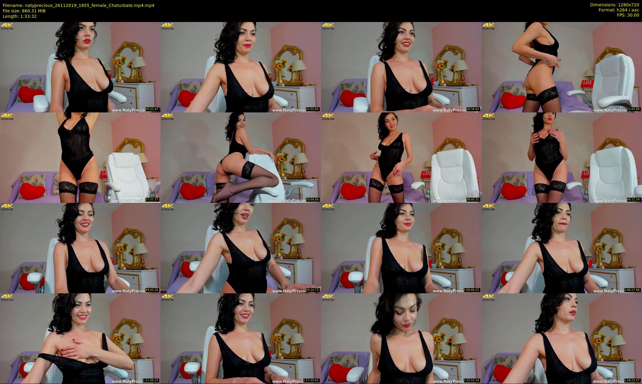 natyprecious — 94 minute Chaturbate female cam show recording, 720p, Nov 26, 2019