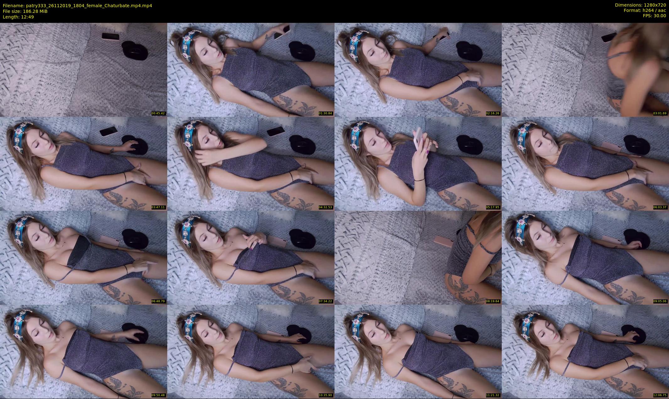 patry333 — 13 minute Chaturbate female cam show recording, 720p, Nov 26, 2019