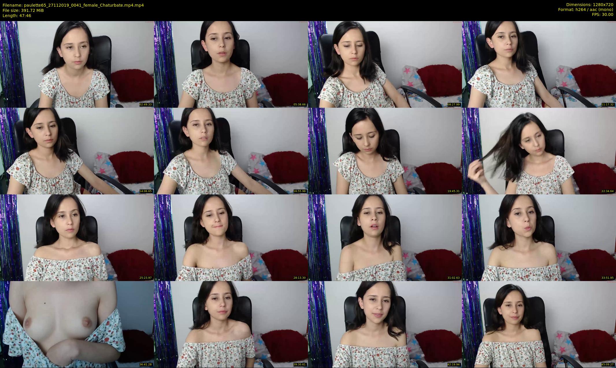 paulette65 — 48 minute Chaturbate female cam show recording, 720p, Nov 27, 2019