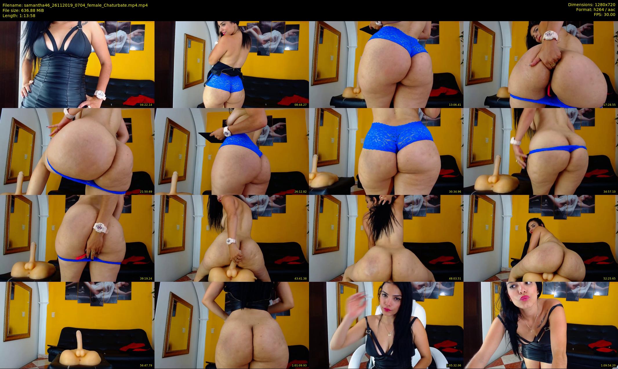 samantha46 — 74 minute Chaturbate female cam show recording, 720p, Nov 26, 2019