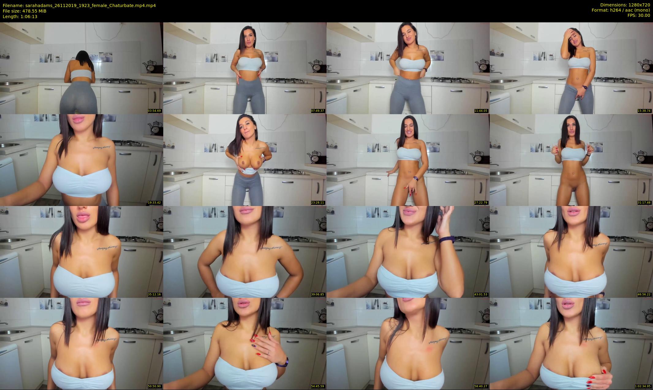 sarahadams — 67 minute Chaturbate female cam show recording, 720p, Nov 26, 2019