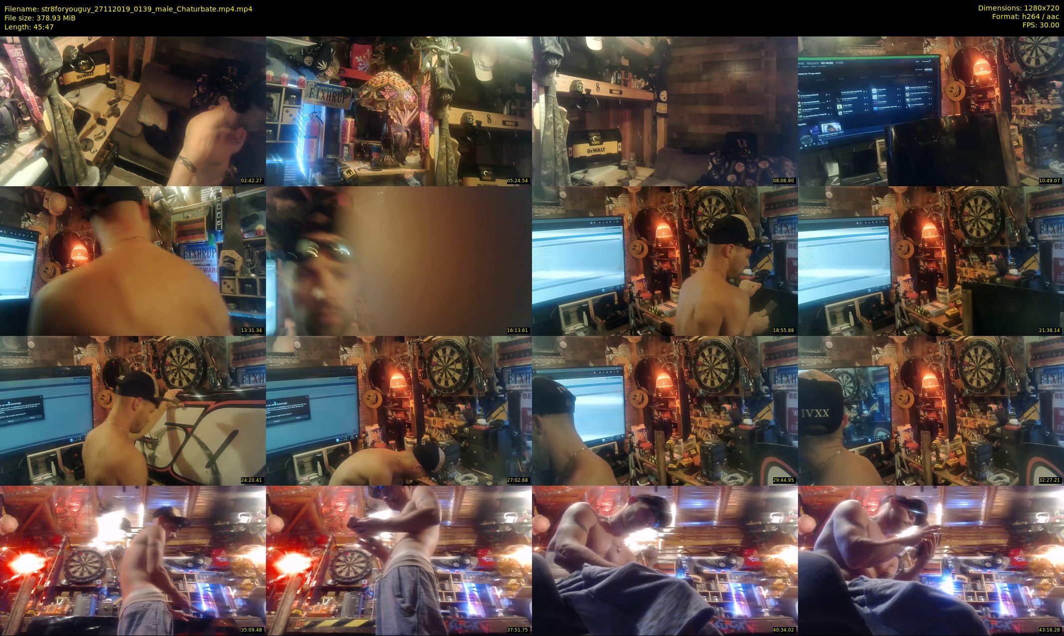 str8foryouguy — 46 minute Chaturbate male cam show recording, 720p, Nov 27, 2019