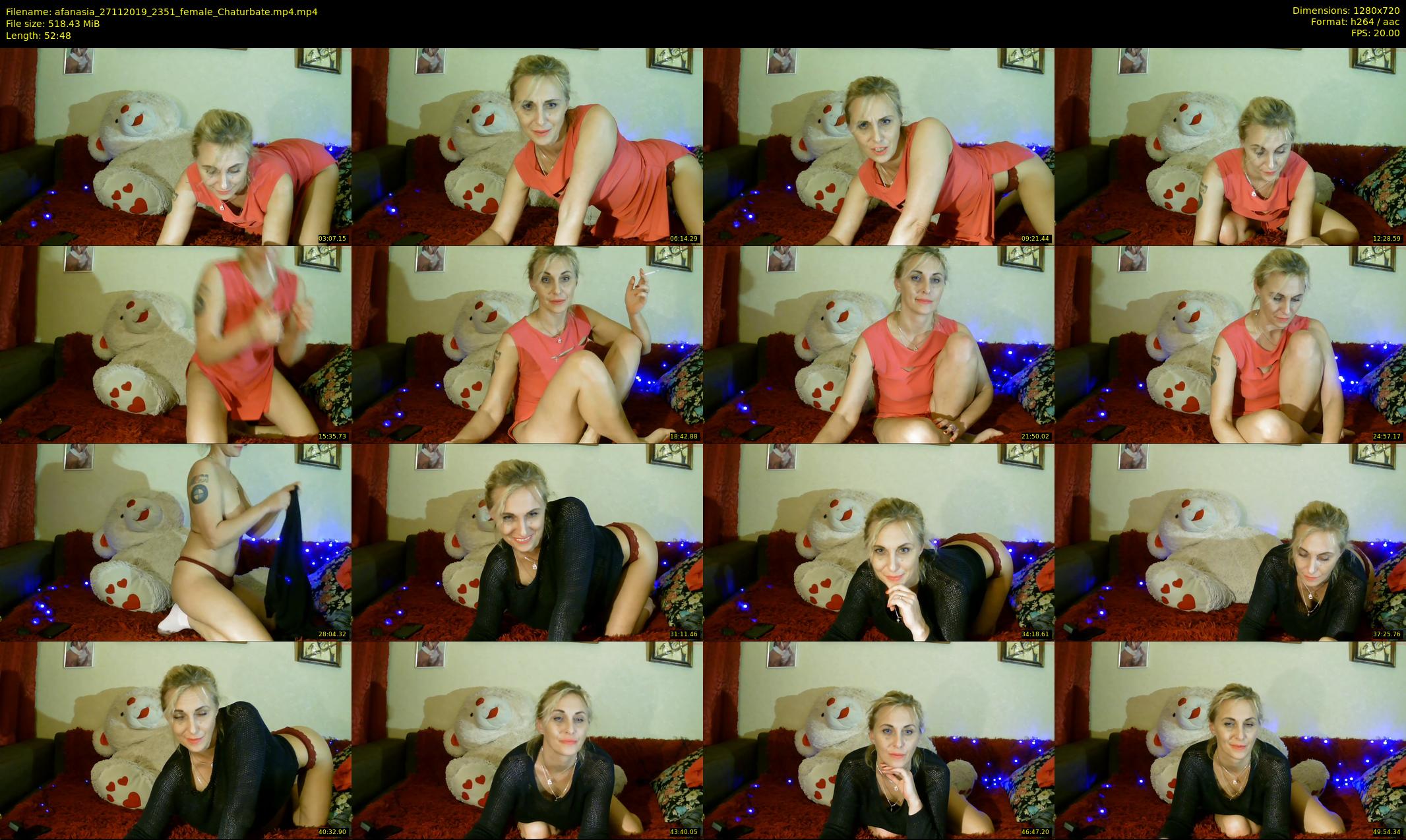 afanasia — 53 minute Chaturbate female cam show recording, 720p, Nov 27, 2019
