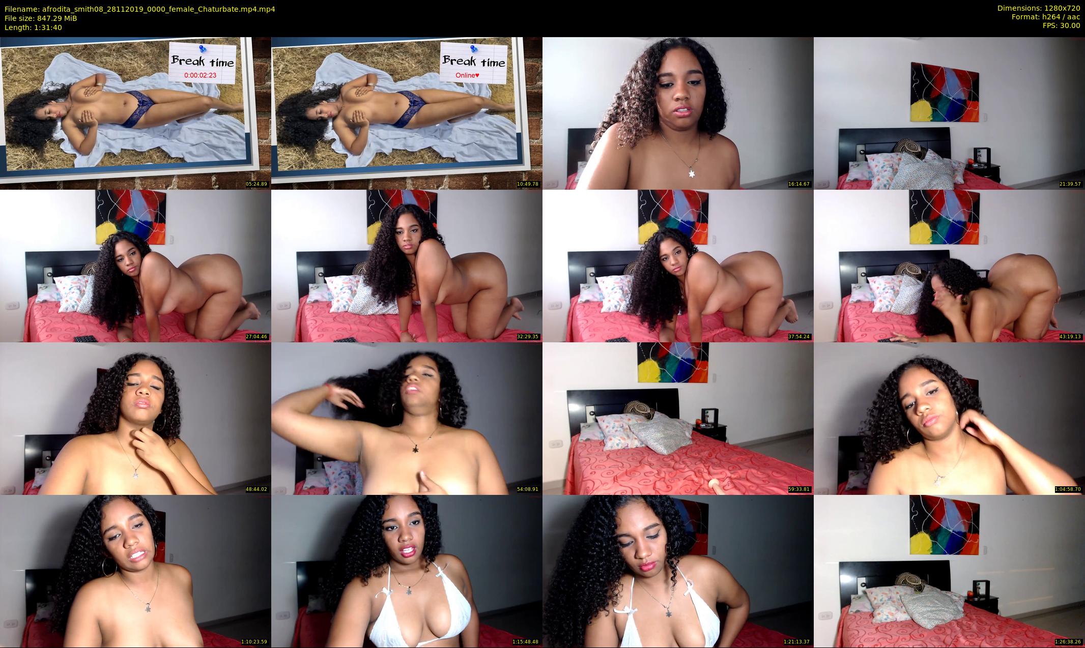 afrodita_smith08 — 92 minute Chaturbate female cam show recording, 720p, Nov 28, 2019