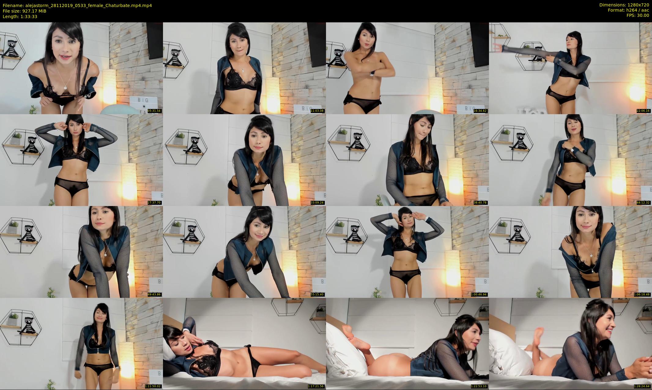 alejastorm — 94 minute Chaturbate female cam show recording, 720p, Nov 28, 2019