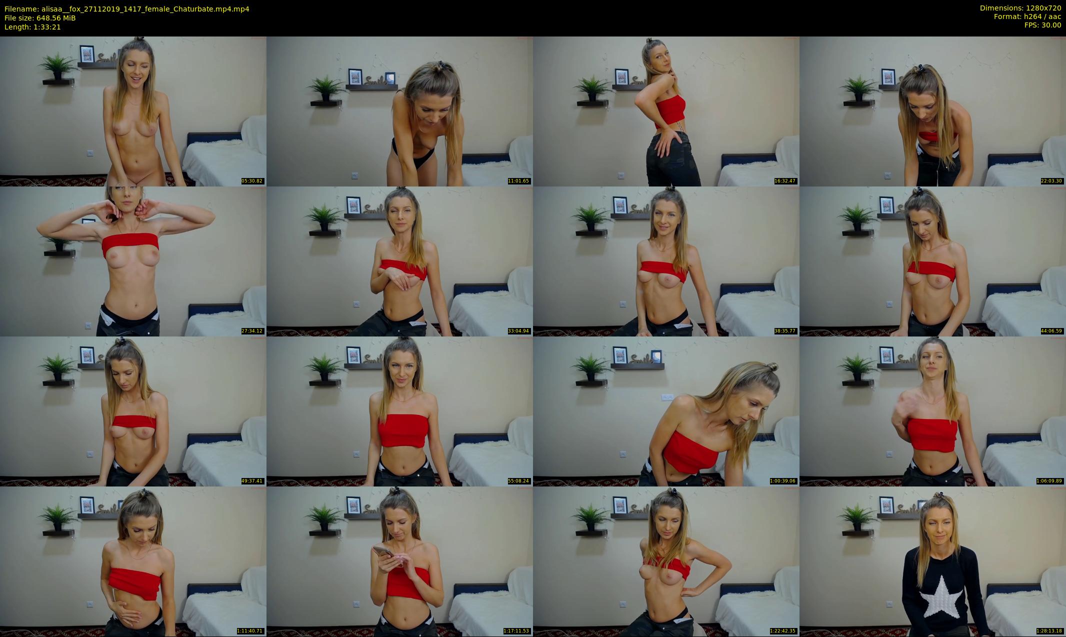 alisaa__fox — 94 minute Chaturbate female cam show recording, 720p, Nov 27, 2019