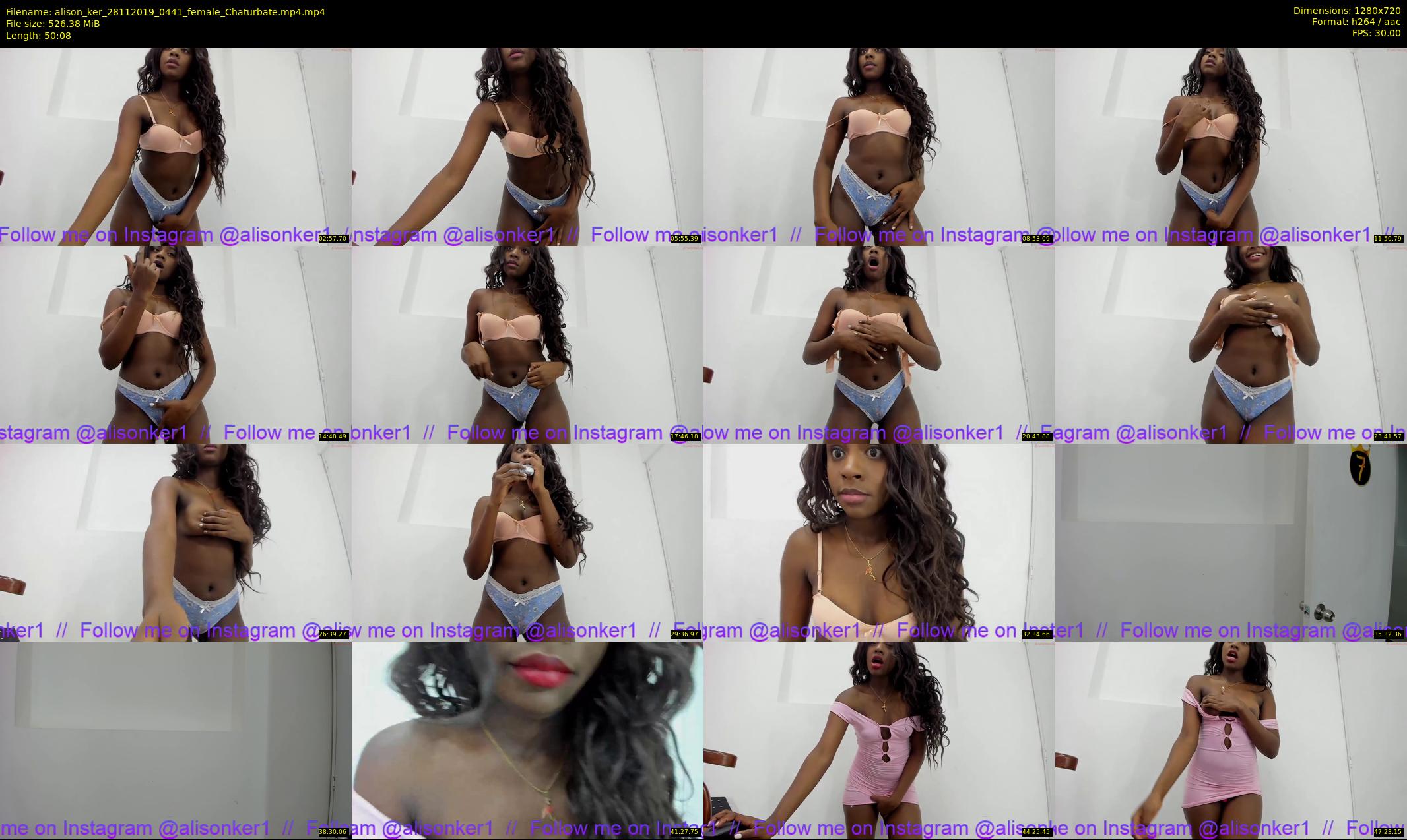 alison_ker — 51 minute Chaturbate female cam show recording, 720p, Nov 28, 2019
