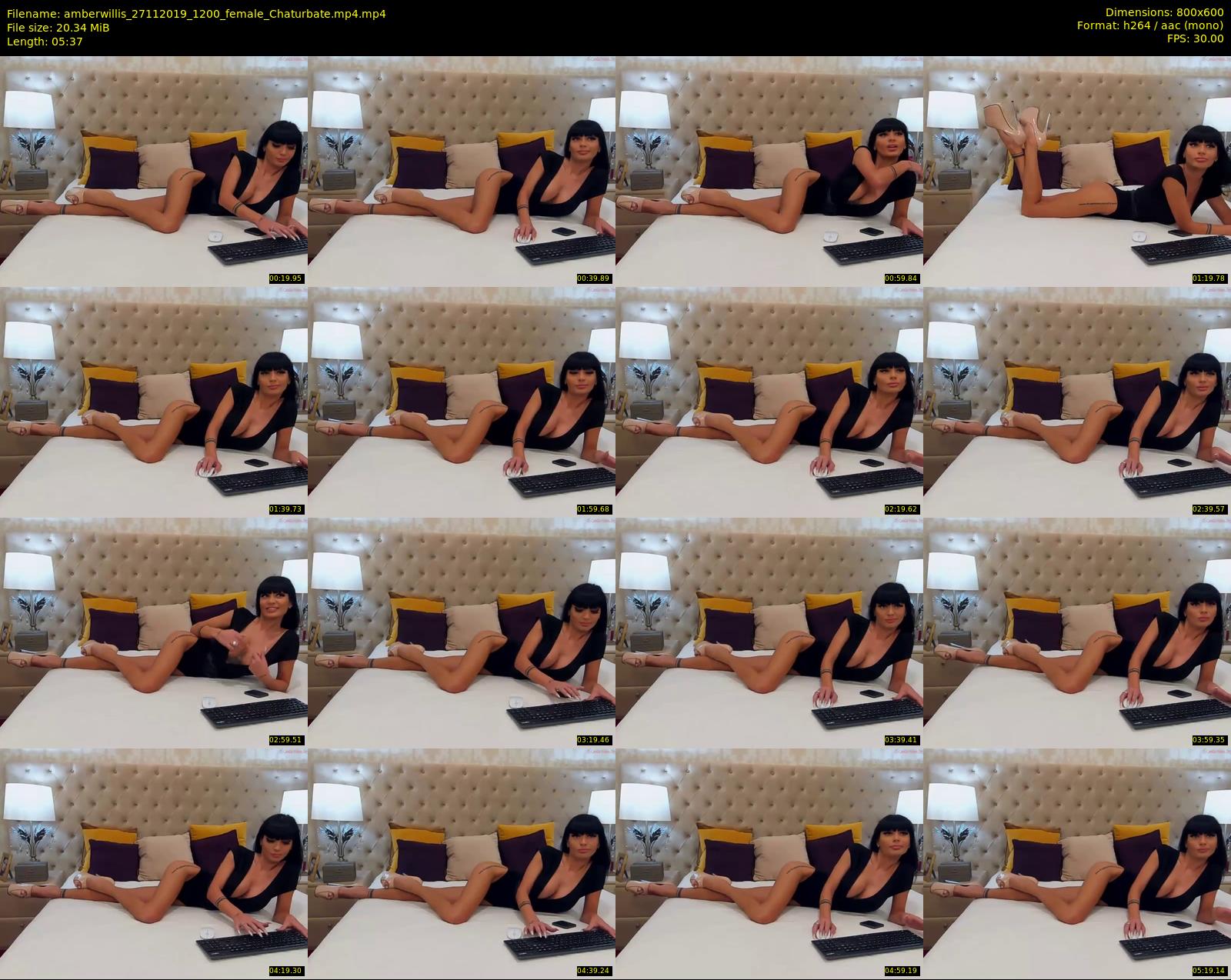amberwillis — 6 minute Chaturbate female cam show recording, 480p, Nov 27, 2019