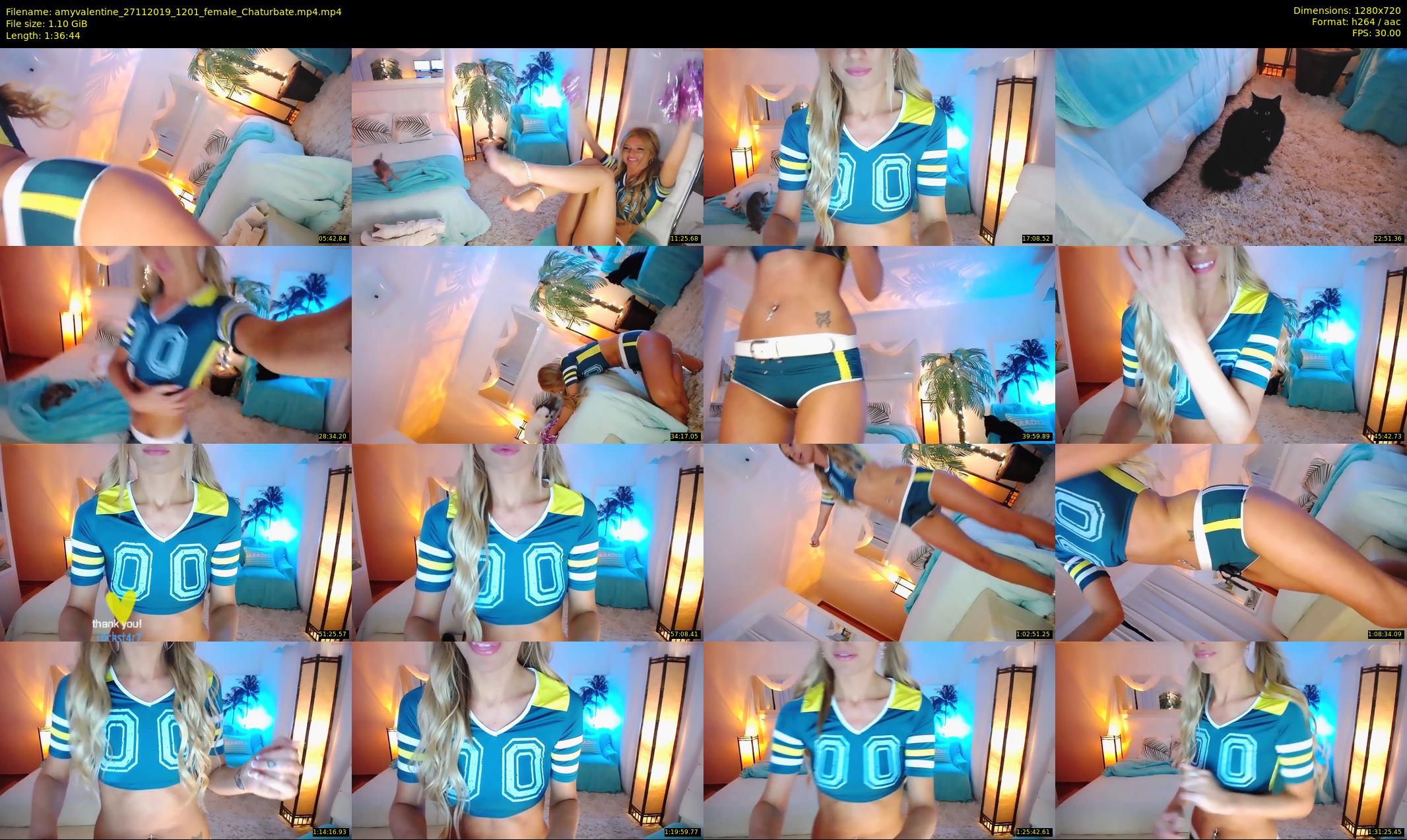 amyvalentine — 97 minute Chaturbate female cam show recording, 720p, Nov 27, 2019