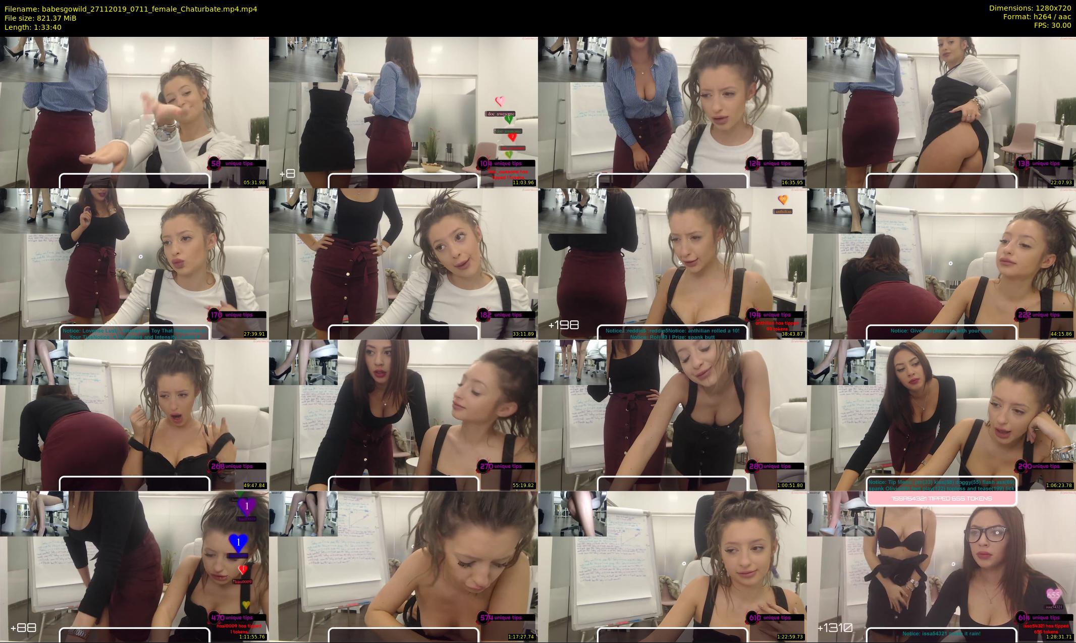 babesgowild — 94 minute Chaturbate couple cam show recording, 720p, Nov 27, 2019