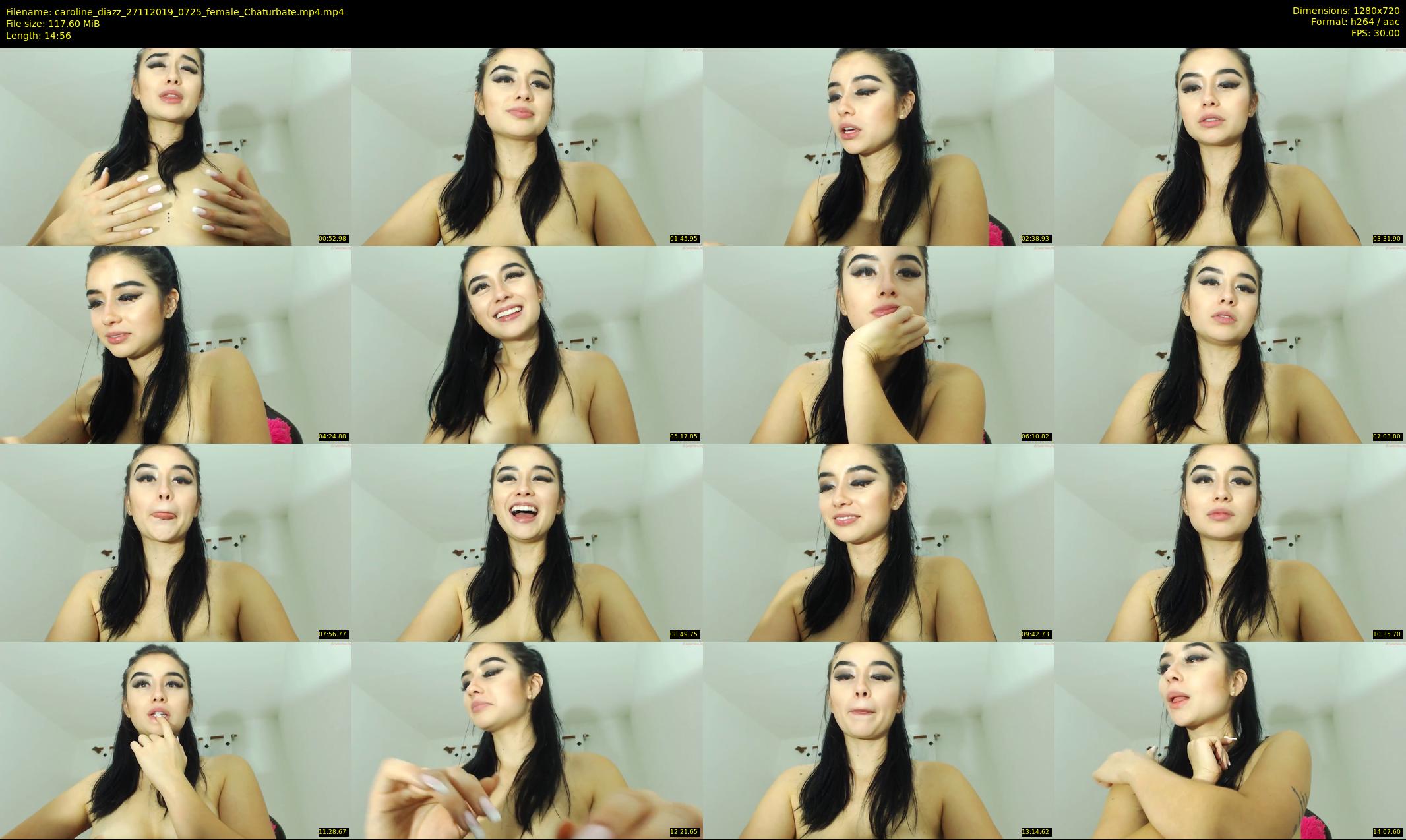 caroline_diazz — 15 minute Chaturbate female cam show recording, 720p, Nov 27, 2019