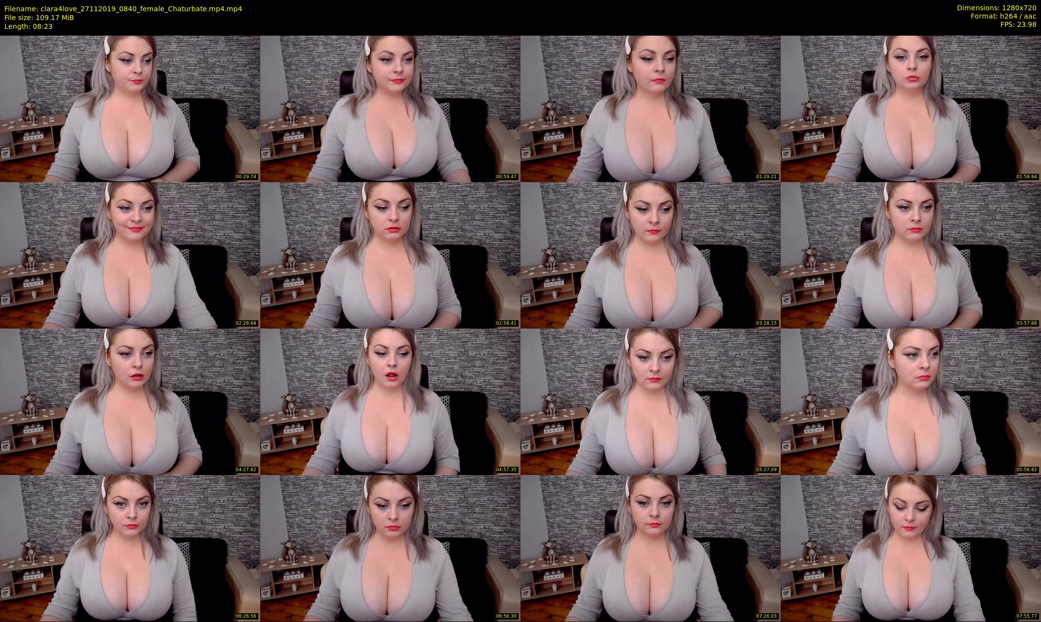 clara4love — 9 minute Chaturbate female cam show recording, 720p, Nov 27, 2019
